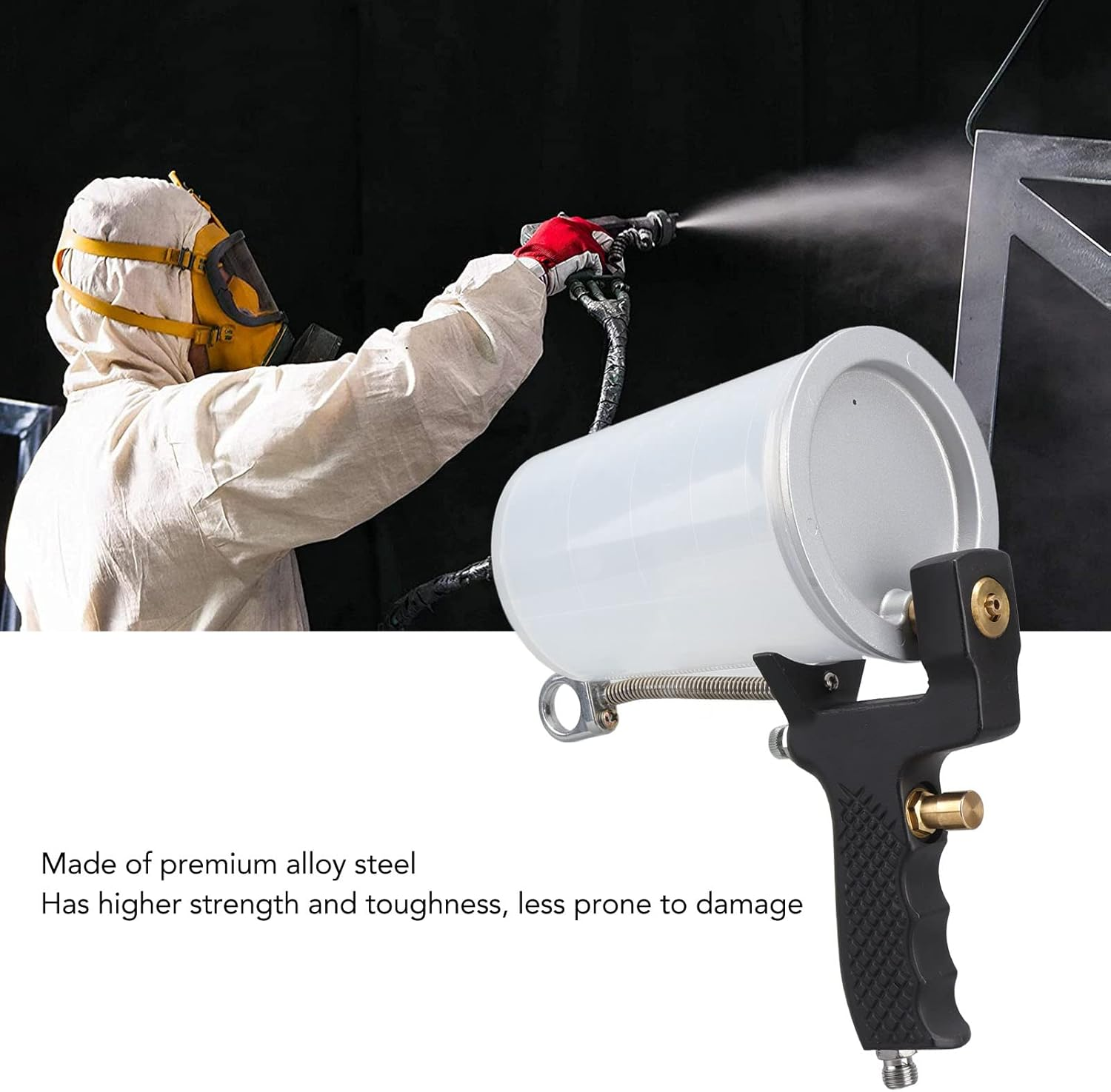 Gel Coat Spray Gun with Nozzle, Alloy Steel Construction, Large Capacity Cups image number 2