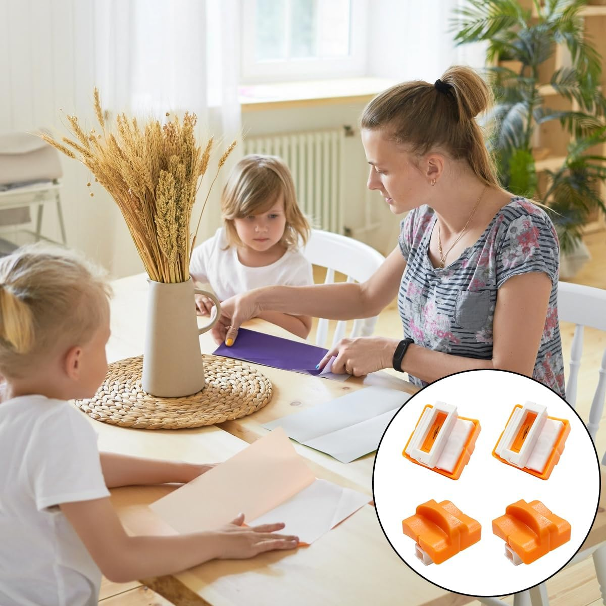 Paper Cutter Replacement Blades, 4 PCS Paper Trimmer Blades for A4 Paper Cutter (Orange) image number 3