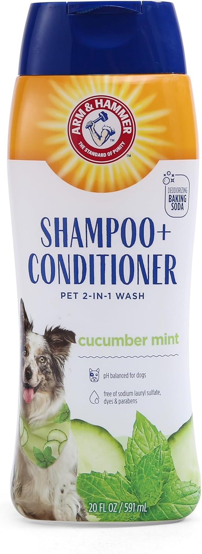 Arm & Hammer 2-In-1 Cucumber Mint Shampoo and Conditioner for Pets 591 Ml image number 2