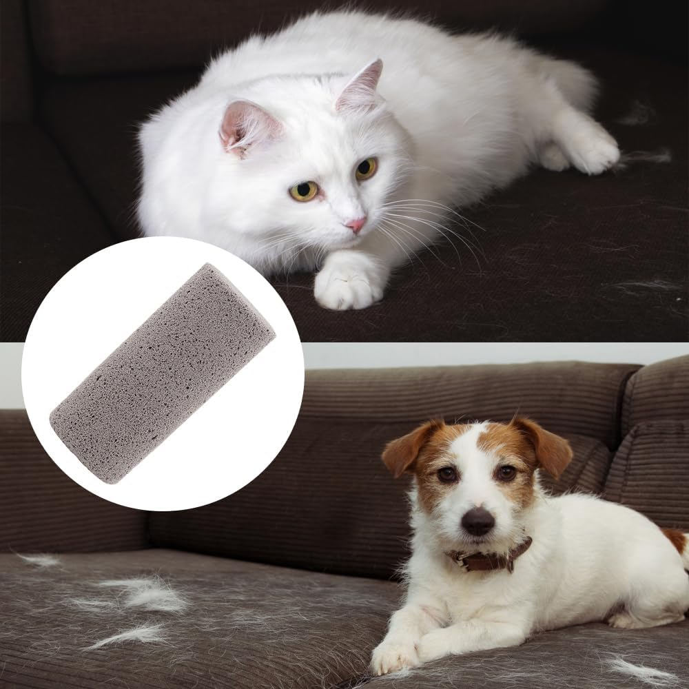 Plzoslly 2 Pack Pet Hair Remover for Cat Hair Removal, Pet Fur Remover Pumice Stone for Dog Hair Removal, Remove Dog Cat Hair Quickly from Carpet, Furniture, Car, Bedding and Clothing - 2 Pack image number 4