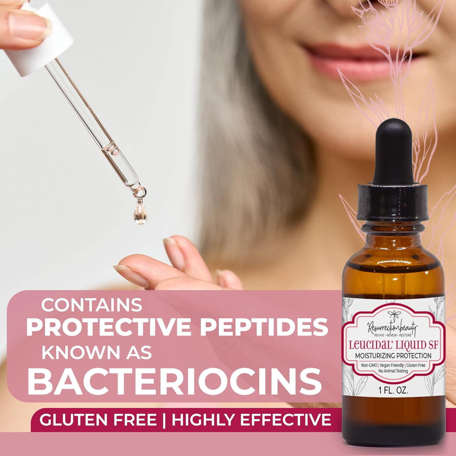 Leucidal Liquid SF, Natural Preservative Ingredient for Homemade Hyaluronic Acid Serums and Other Cosmetics, 30Ml