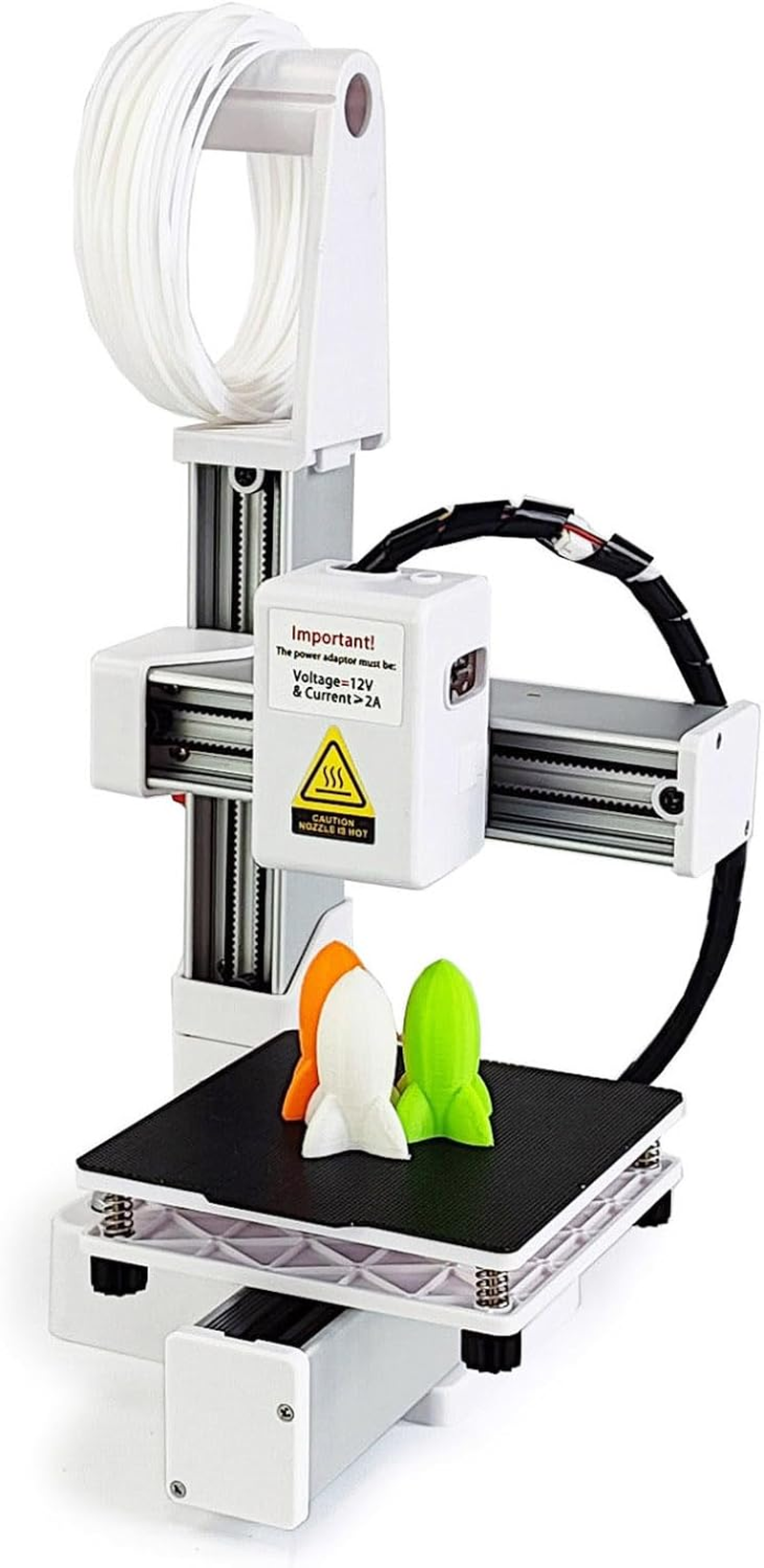 3D Printer for Beginner, 40Mm/S FDM 3D Printers, 4X4X4In Printing Size, Frequency Division Multiplexing 3D Printing Machine for Home Office School (AU Plug)