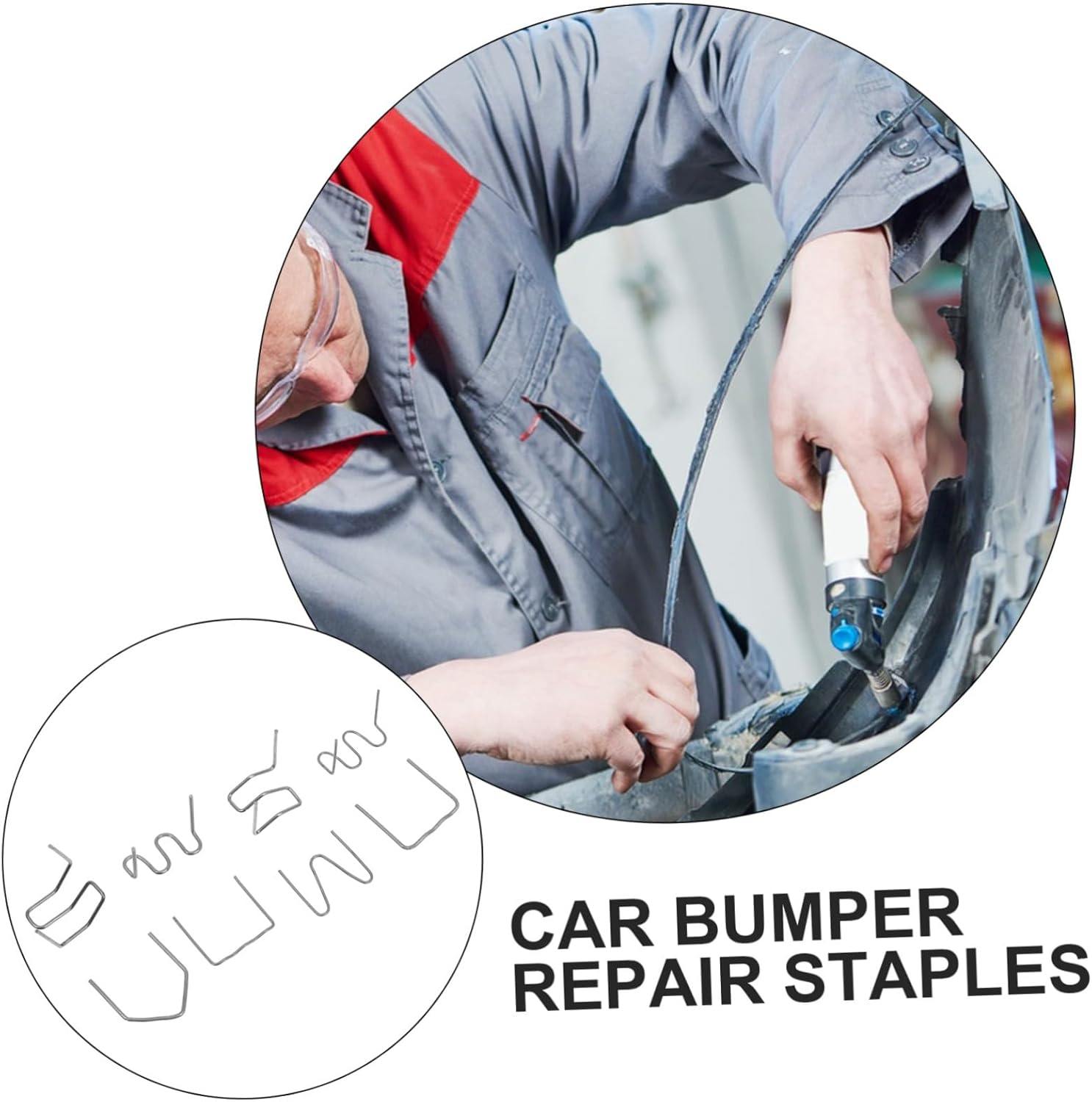 NOLITOY 800Pcs Welding Machine Repair Kit Automotive Welding Staples for Car Bumper Repair Tool Set image number 4