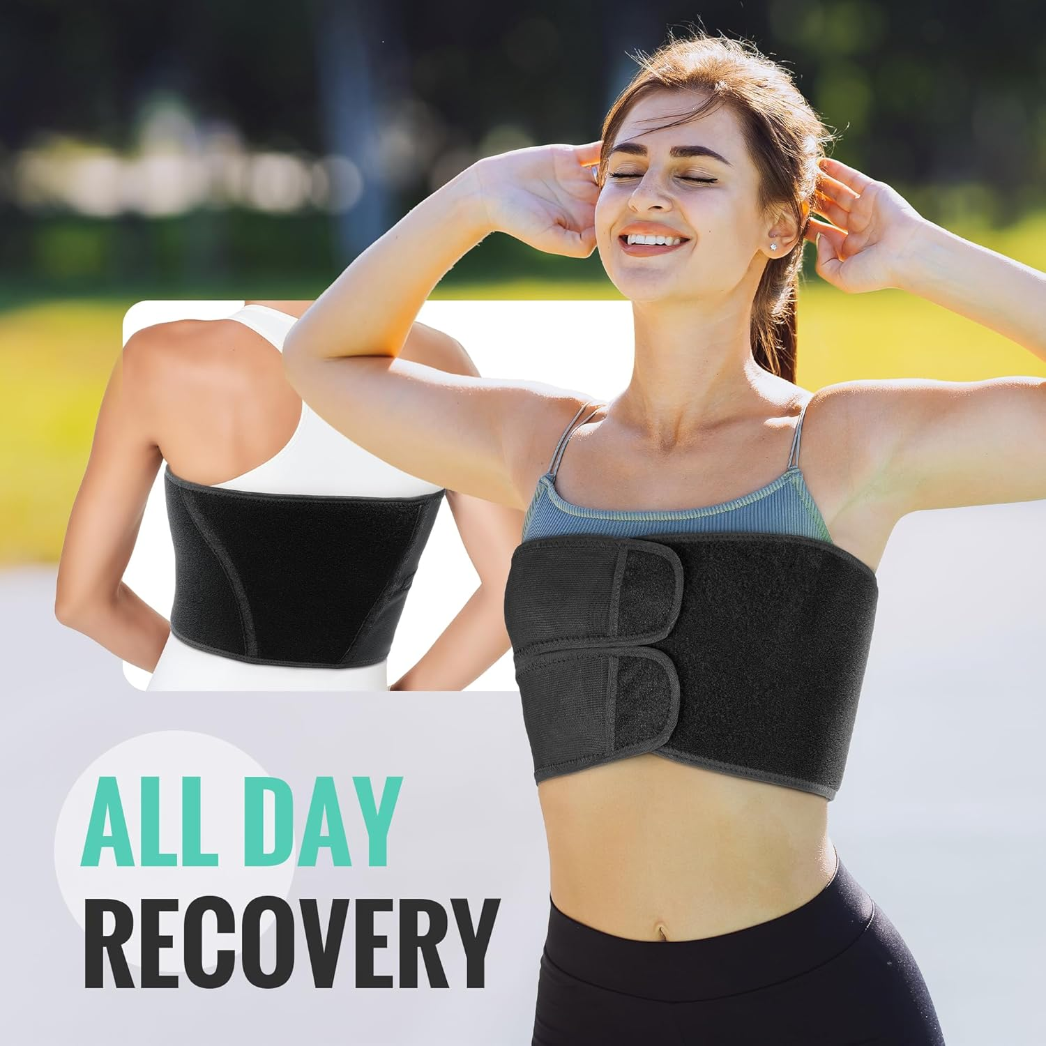 Rib Injury Fixation Belt for Fracture Protection, Postoperative Compression Abdominal Belt Wrapping, and Chest Support. image number 4