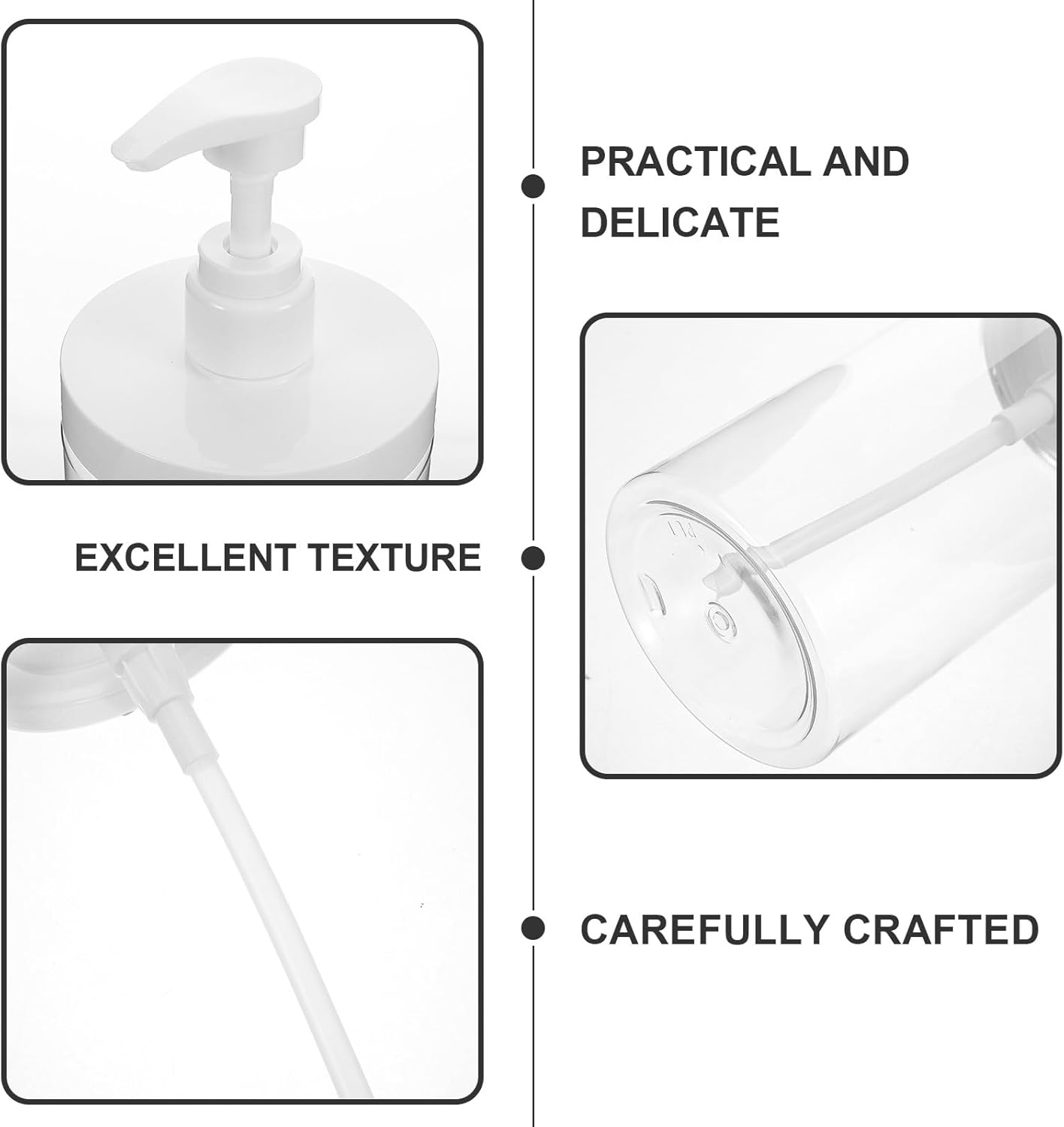 WATIIFUFU Refillable Travel Size Pump Bottle 1000Ml Wide Mouth for Shampoo and Lotion Bathroom Shower image number 4