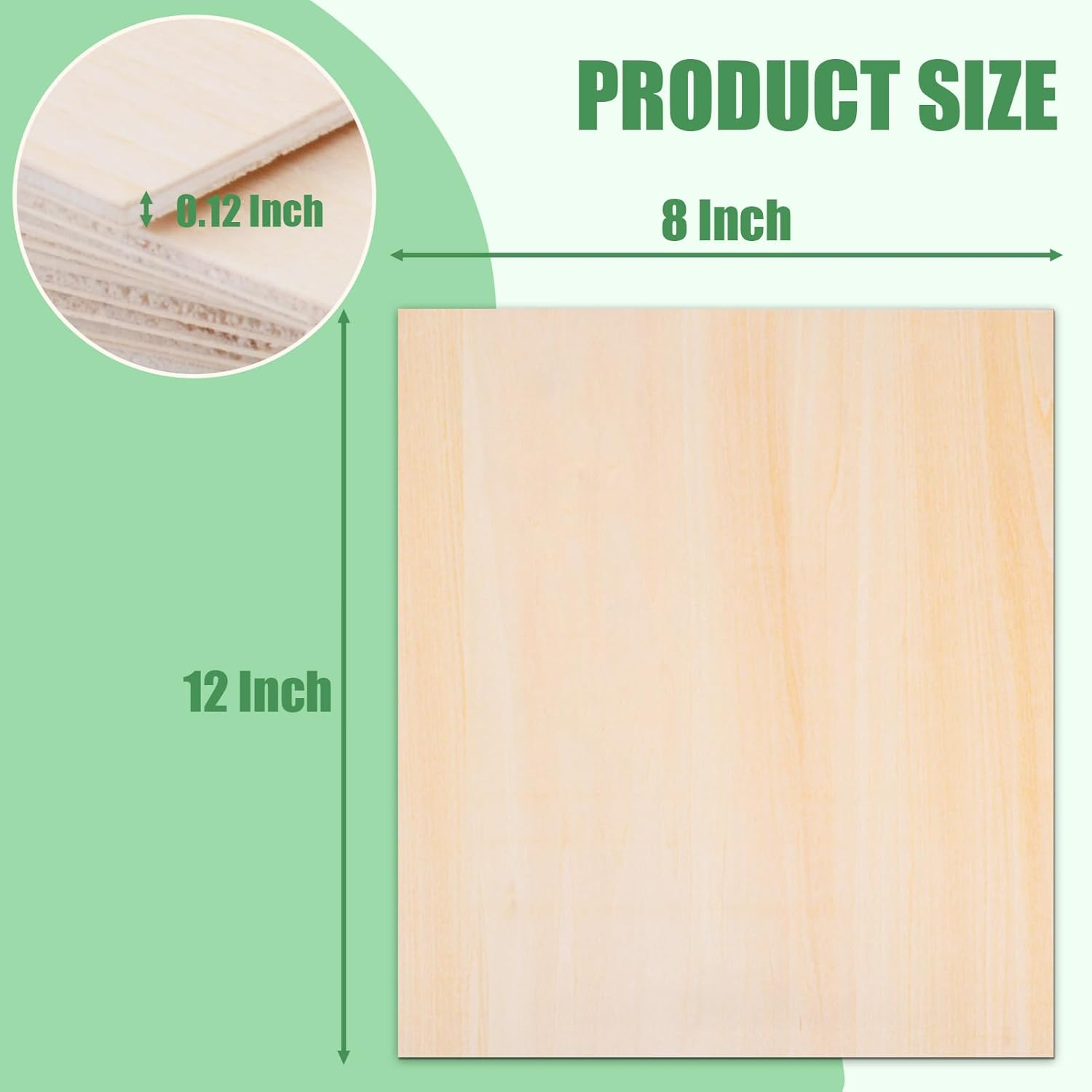 10 Pcs Basswood Sheets,300 X 200 X 3Mm Square Unfinished Unpainted Basswood Wooden Sheets for Craft DIY Hand-Made Project Mini House Building Architectural Model image number 1
