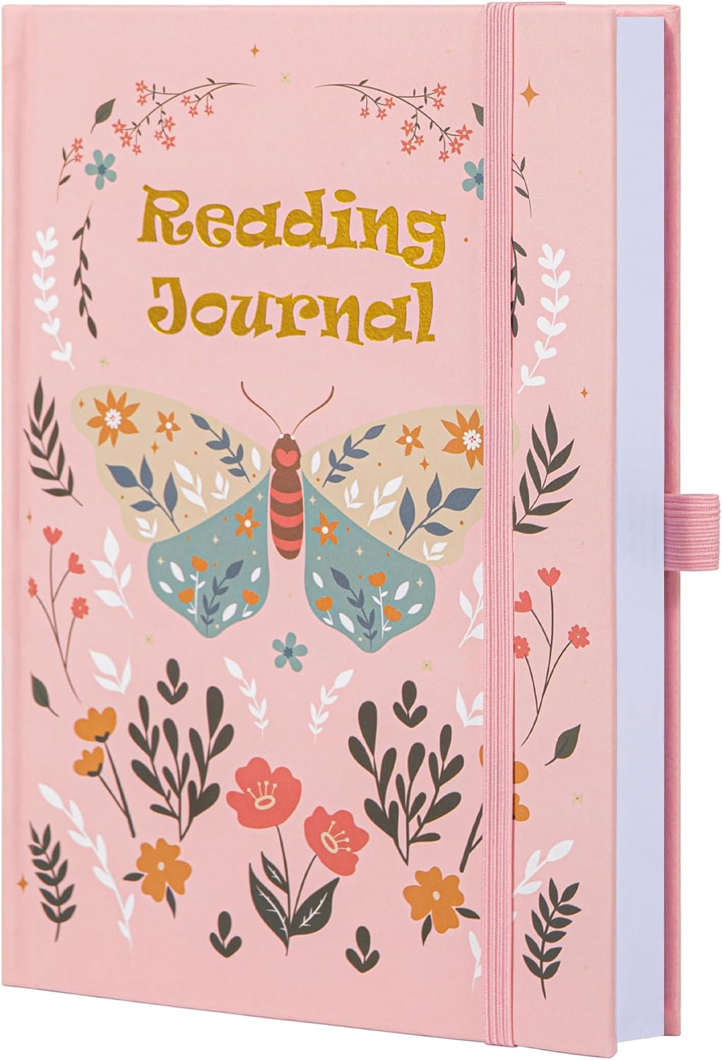 TIEFOSSI Reading Journal for Book Lovers, Track Your Reading Progress, 85 Book Reviews, Stage Reading Record, Hardcover A5 Journal Reading Planner, Gifts for Readers