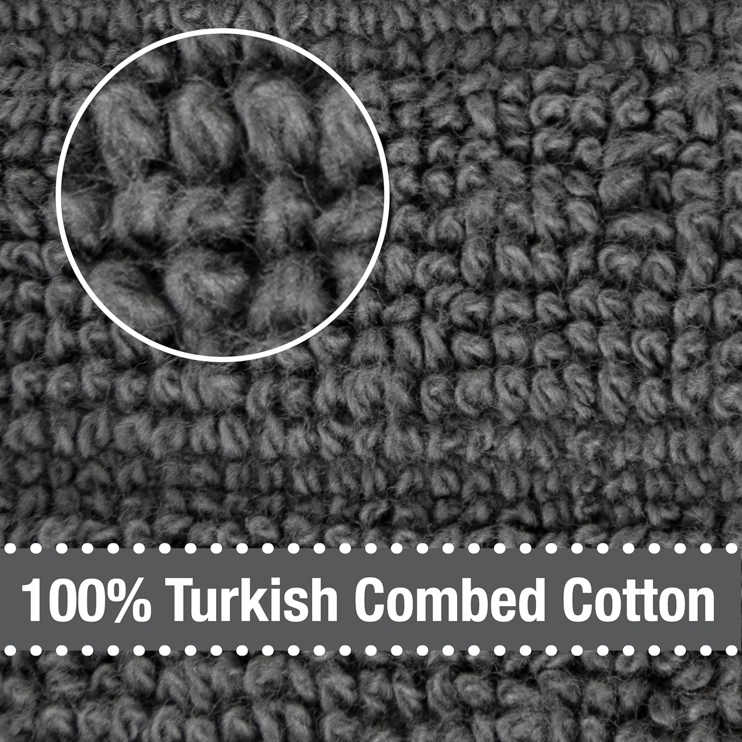 All-Clad Textiles 100-Percent Combed Terry Loop Cotton Kitchen Towel, Oversized, Highly Absorbent and Anti-Microbial, 17-Inch by 30-Inch, Solid, Pewter Grey Solid Pewter