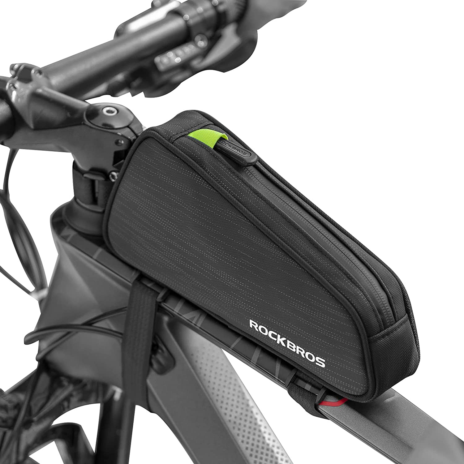 ROCKBROS Top Tube Bike Bag Bike Frame Bag Bicycle Bag Bike Pouch Pack Cycling Accessories for Road Mountain Bike Compatible with Iphone 11 XS Max XR Fit 6.5&rdquo;