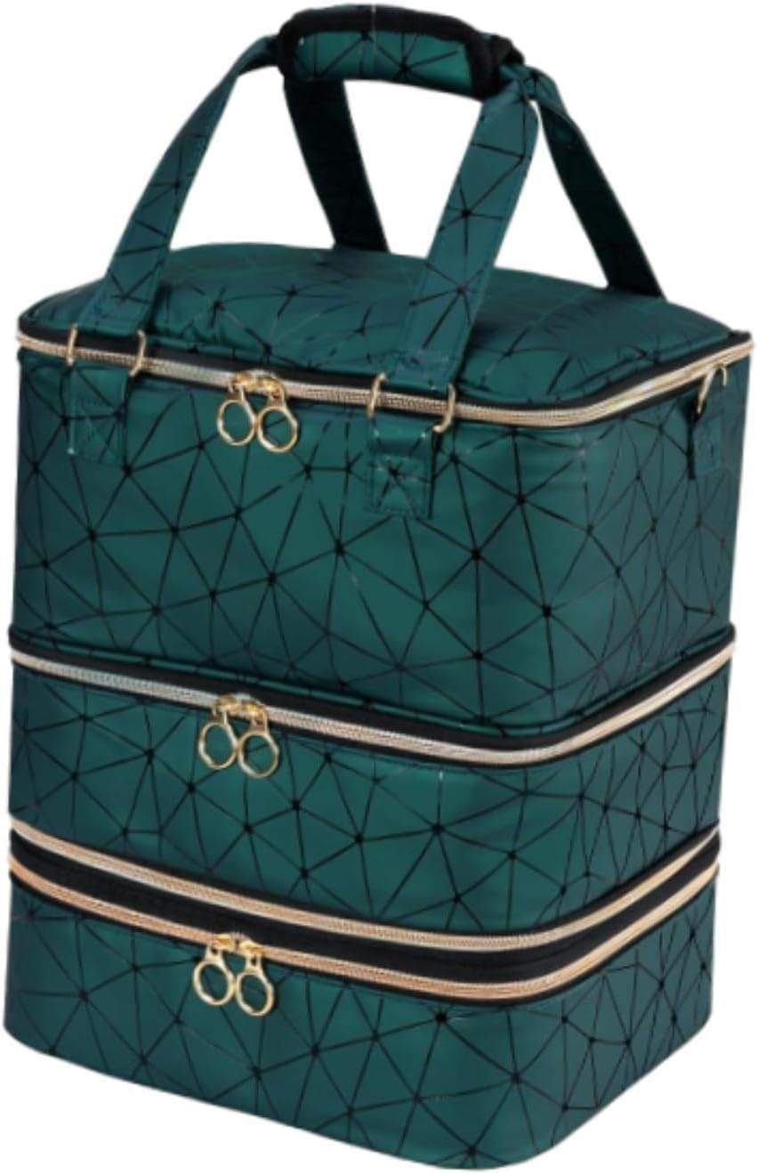 Nail Gel Organizer Case 3 Tier Nail Polish Organizer Case for Nail Art Tools image number 3