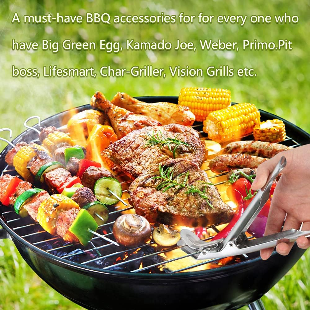 Grid Gripper, Grill Gripper, BBQ Universal Grate Lifter, Grill Grid Lifter, Hot Plate Tongs, Cooking Gripper, BBQ Accessories, Grill Accessories, Grill Gripper image number 1