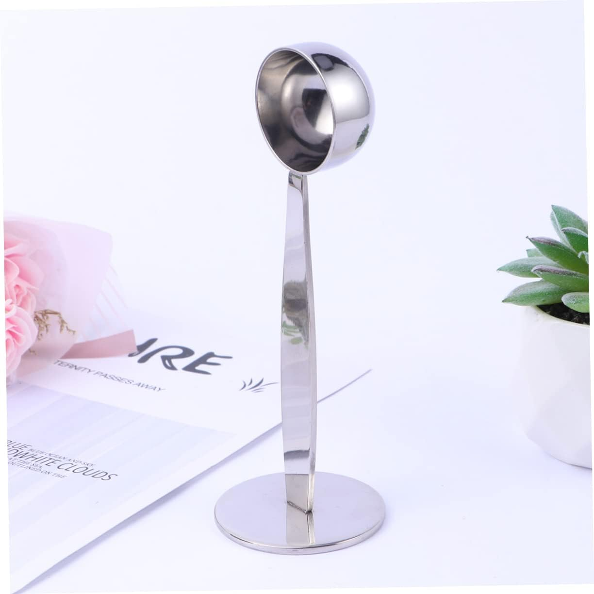 SHOWERORO 10G Espresso Measure Spoon Stainless Steel Tamping Tool 2-In-1 Coffee Scoop Distributor for Ground Tea Cocoa Protein image number 3