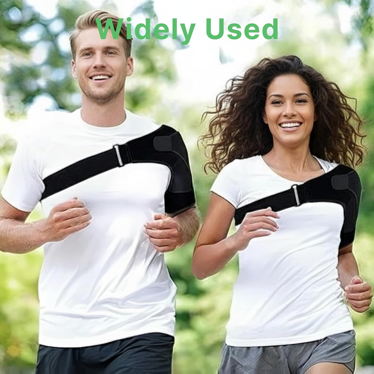 Adjustable Shoulder Brace with Pad, Support for Rotator Cuff, Tendonitis, AC Joint Pain Relief, for Men & Women, Fits Left or Right Shoulder image number 2