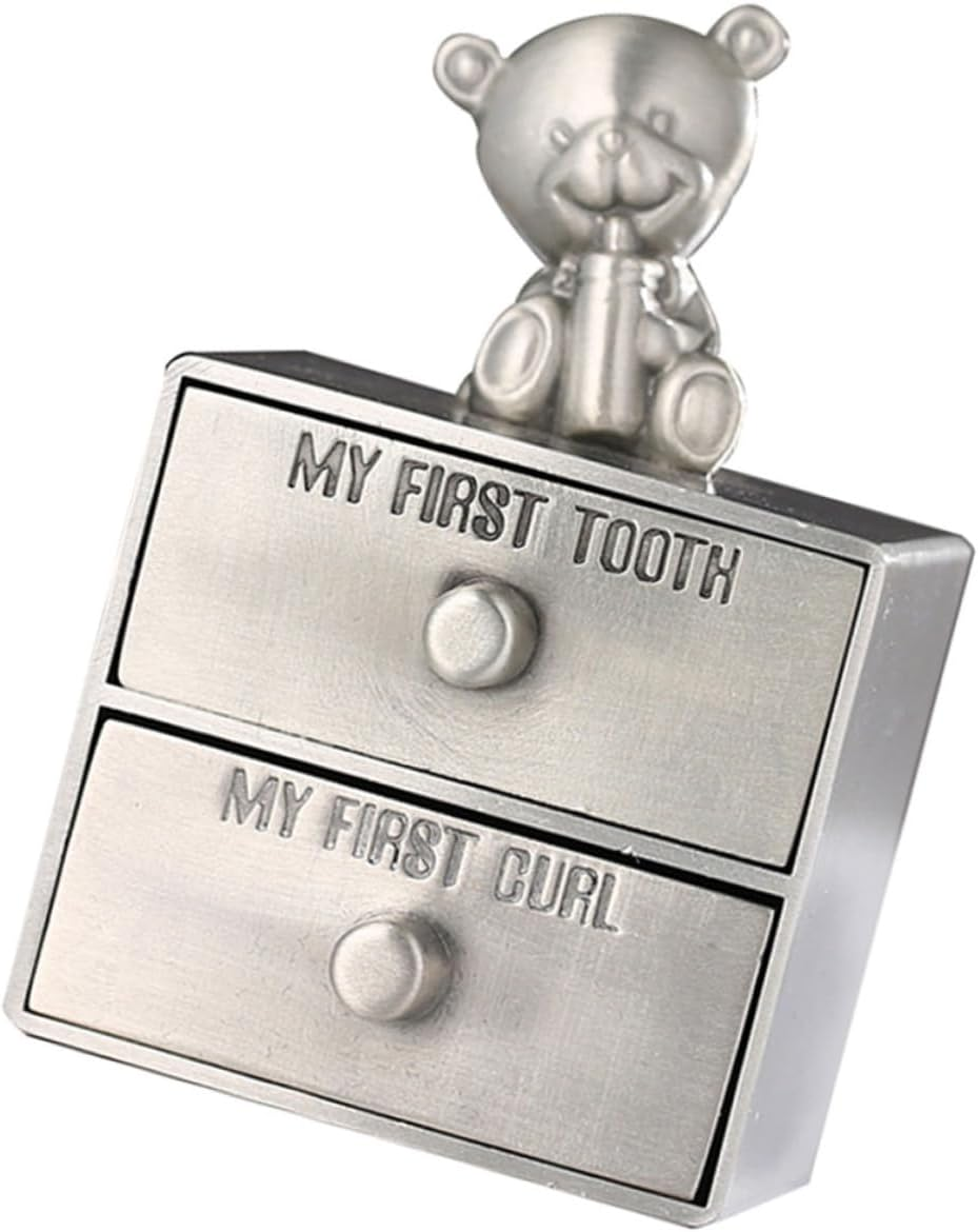Tooth Storage Box and Baby Tooth Holder for Boys and Girls Small Desktop Keepsake Container for and Curls image number 5