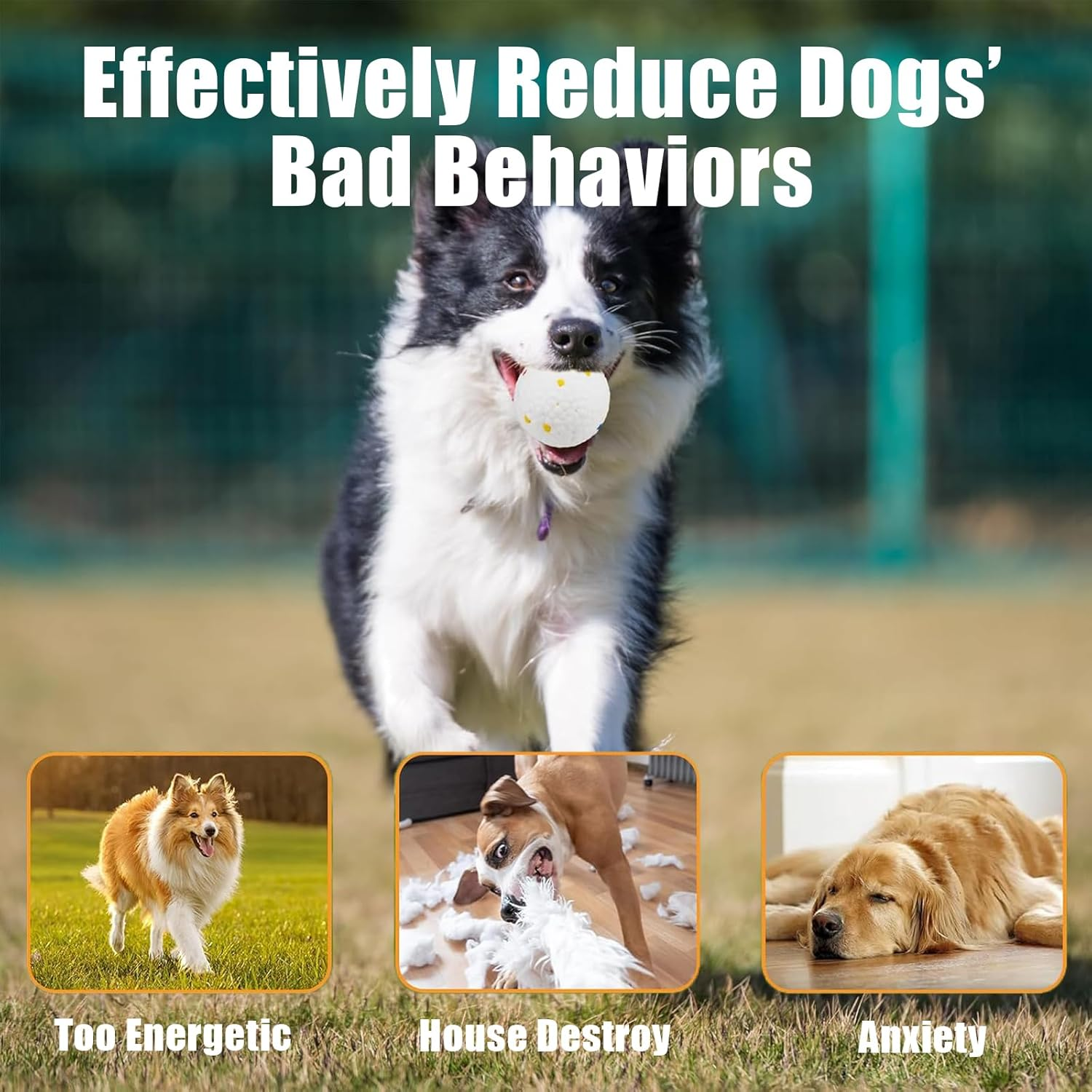 Big Automatic Ball Launcher for Dogs, 26Ft-79Ft Adjustable Distance Ball Thrower, 5200Mah Rechargeable Interactive Dog Ball Launcher with 6 Balls and Radar Wave Sensing Technology (Silver Grey) image number 4