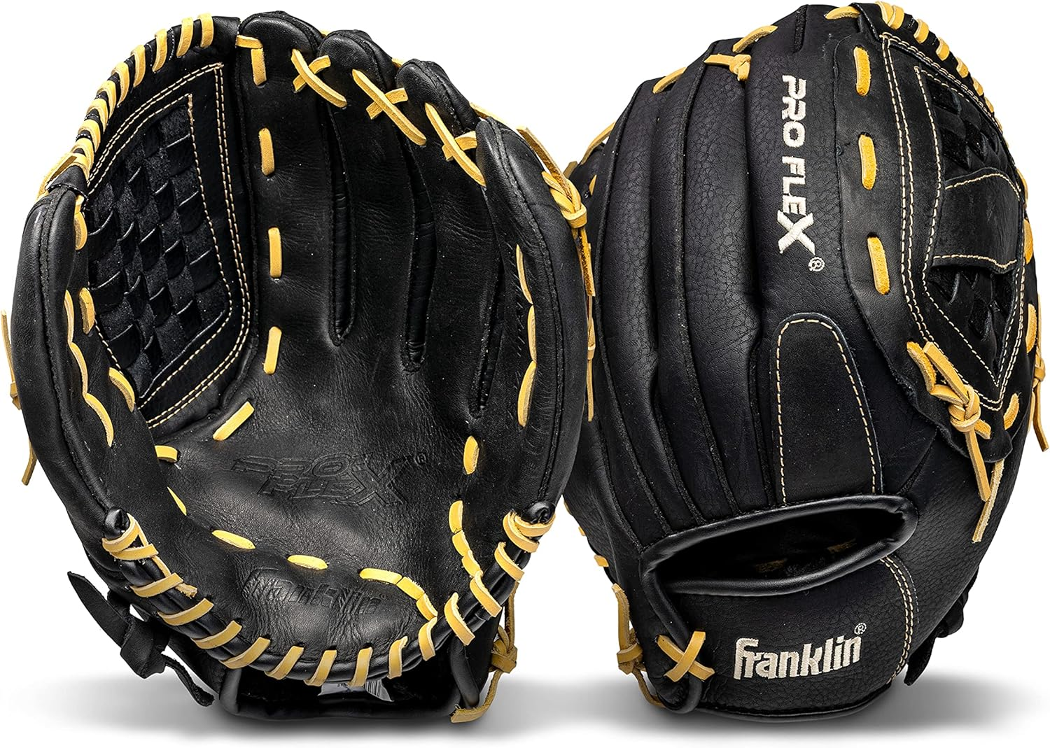 Franklin Sports Baseball Glove - Proflex Adult Baseball + Softball Glove - Baseball + Fastpitch Softball Outfield Mitt - Left Handed Throw + Right Handed Throw image number 3