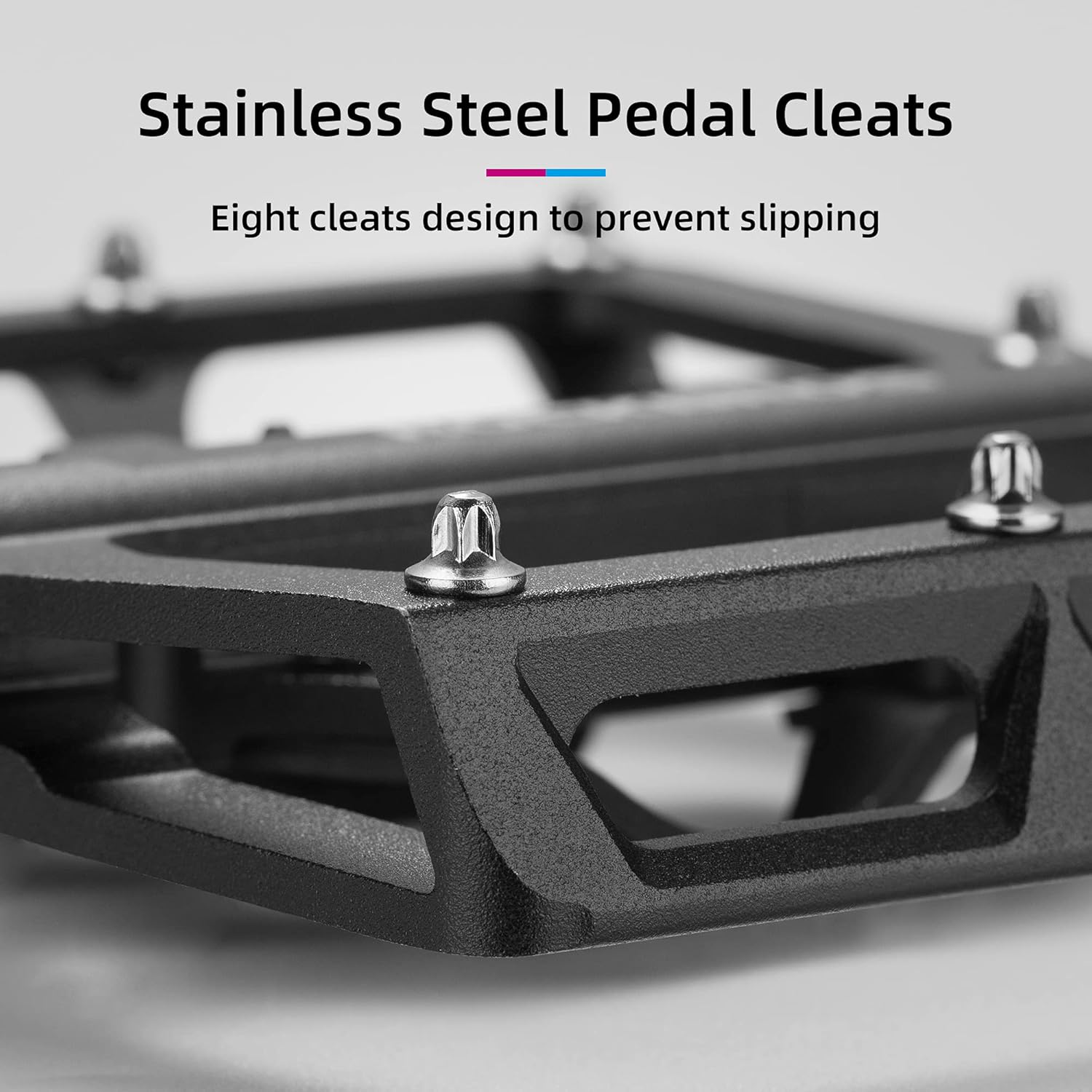 ROCKBROS MTB Mountain Bike Pedals Compatible with SPD Mountain Bike Dual Function Sealed Clipless Aluminum Bicycle Flat Platform 9/16" Pedals with Cleats for Road, MTB, Mountain Bikes