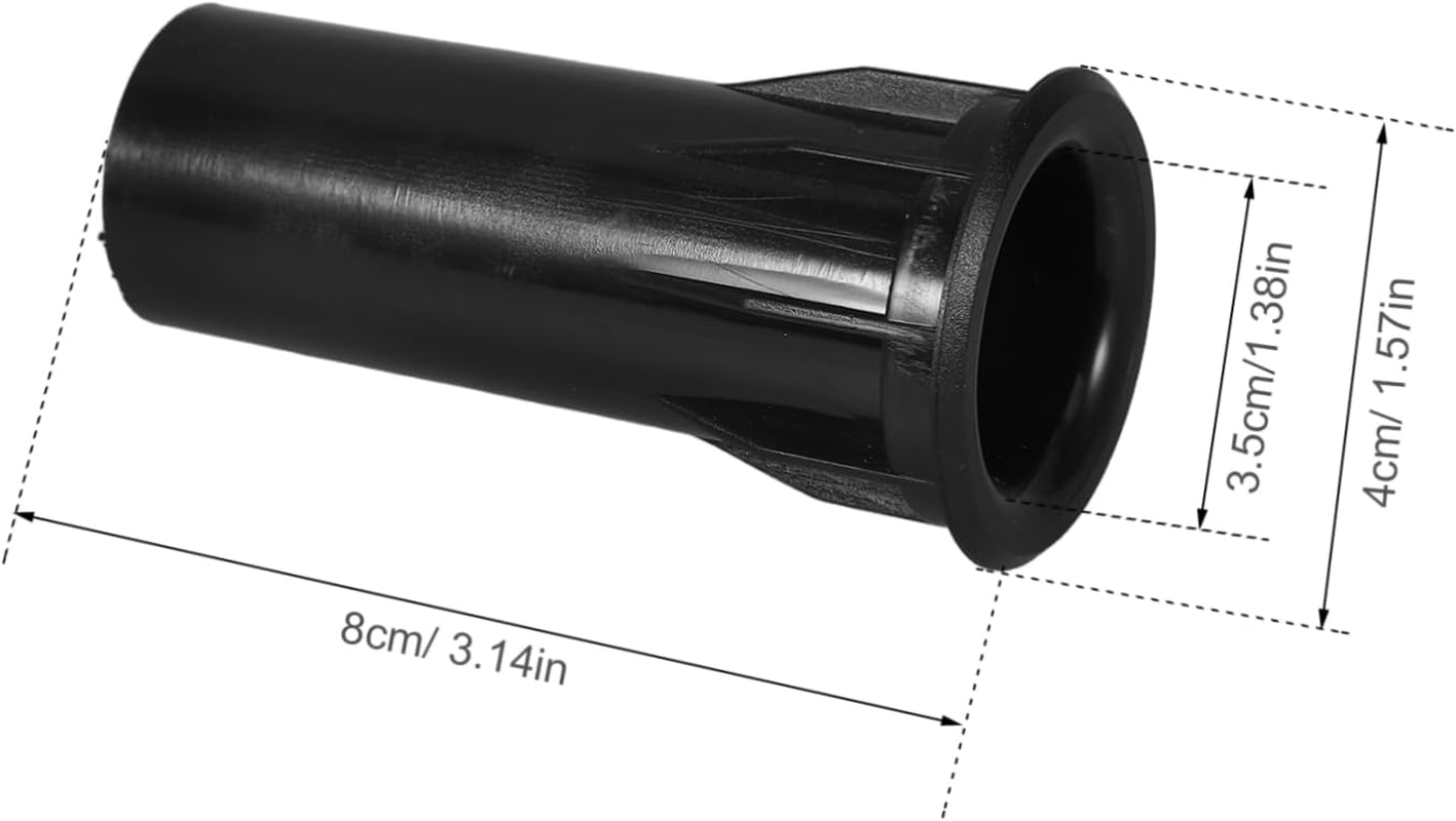 SHOWERORO 8Pcs Versatile Plastic Speaker Port Tubes Subwoofer Bass Reflex Long Od Black for Sound Accessories image number 1