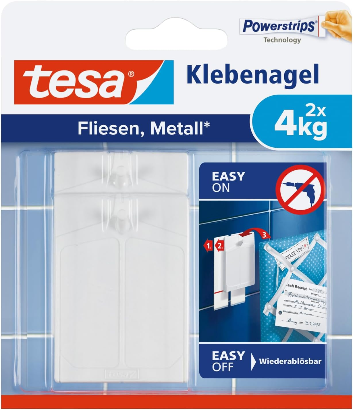 Tesa Adhesive Nail for Tiles & Metal 4Kg image number 1