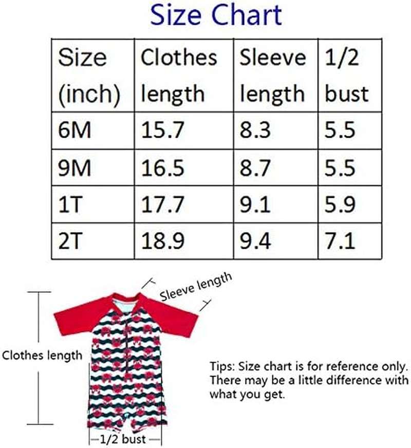 Threeh Infant Baby Boys Rashguard Swimsuit One Piece Sun Protective Swimwear BM06 image number 2