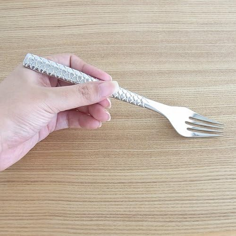 Alessi FM23/17 Colombina Fish Fish Forks in 18/10 Stainless Steel Mirror Polished (Set of 6), Silver image number 1