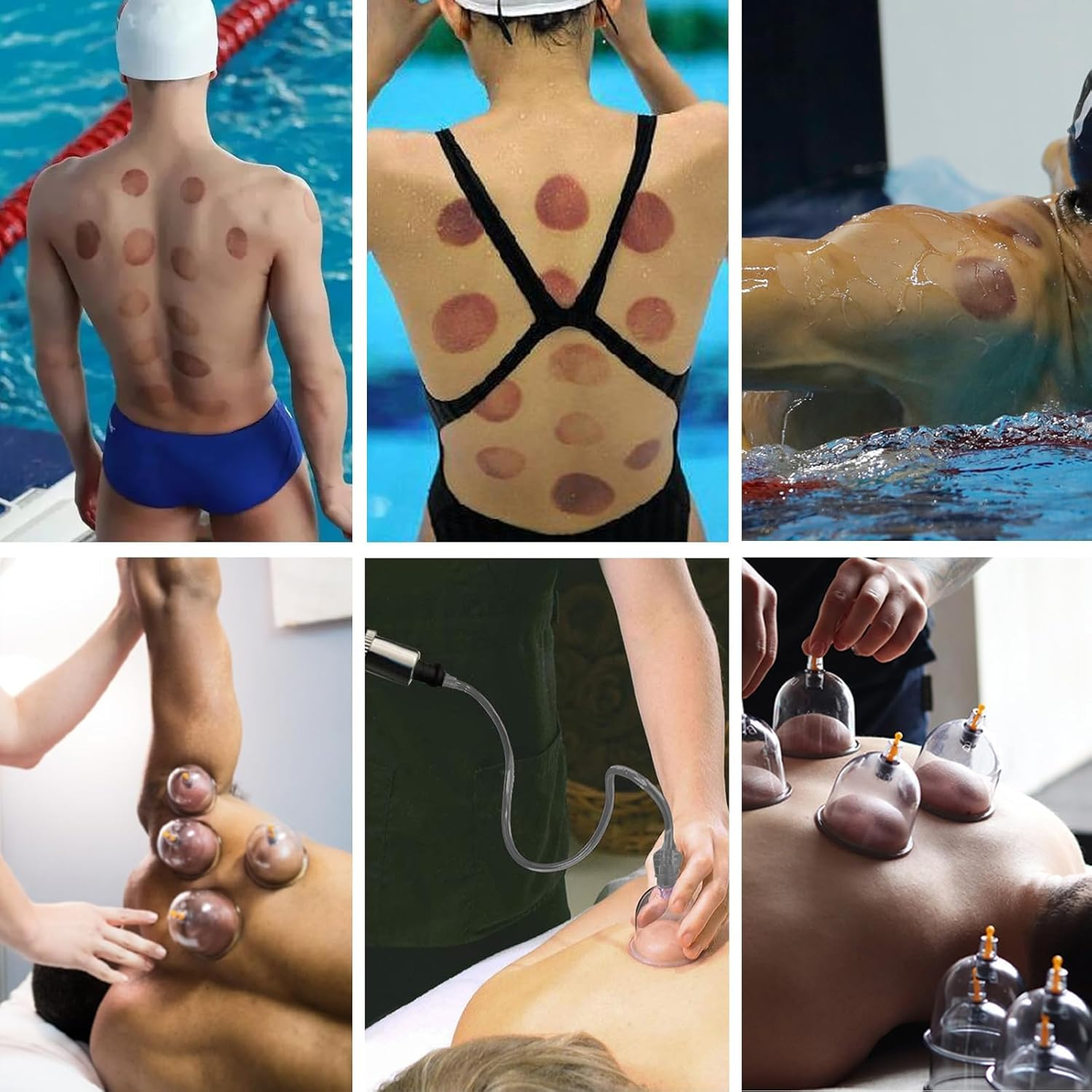 32X Cuping Therapy Set, Vacuum Cupping Set Suction Massager Kit with Pump, Massage Acupuncture Pain Relief, Professional Chinese Acupoint Cupping Therapy Sets Hijama for Cupping Massage, Muscle&Joints image number 4