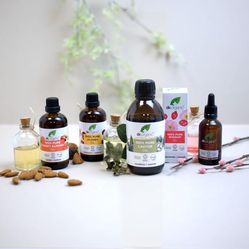 Dr Organic Jojoba Oil, 100% Pure & Natural, Moisturising, Multi Action, Face, Body & Hair, Massage, Carrier Oil, Aromatherapy, Vegan, Cruelty Free, Paraben & SLS Free, Certified Organic, 100Ml image number 5