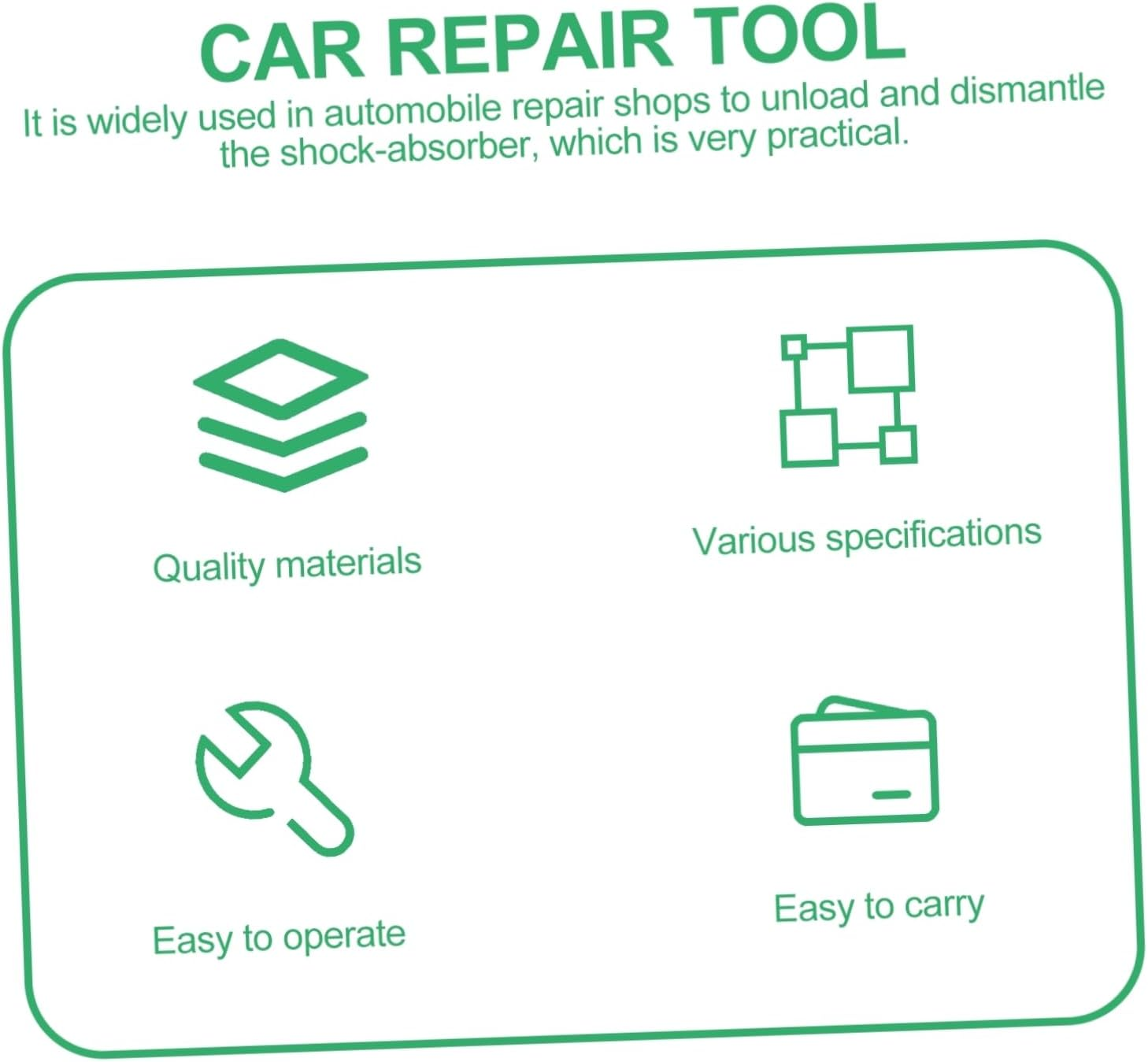 Jojofuny 1Set Strut Nut Tool Kit Remover for Car Repairs Compact Design Storage Box for Automotive Maintenance and Dismantling image number 4