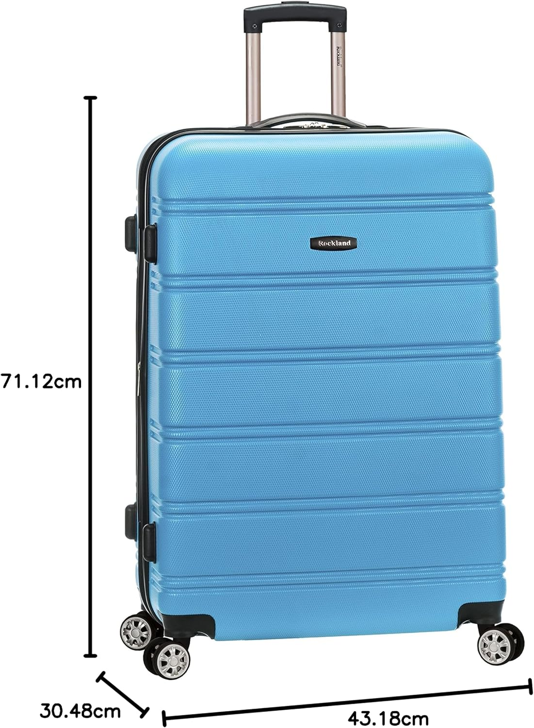 Rockland Abs 28" Expandable Spinner Luggage image number 4