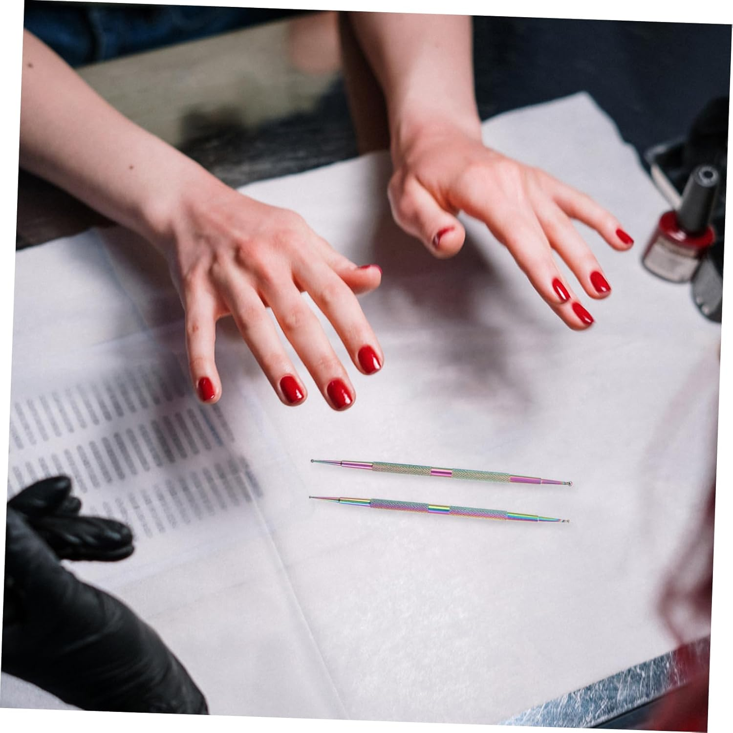 Gogogmee 4Pcs Metal Rhinestone Dotting Pen for Nail Art Diy Projects Rhinestones Picker Kit Accessories image number 2