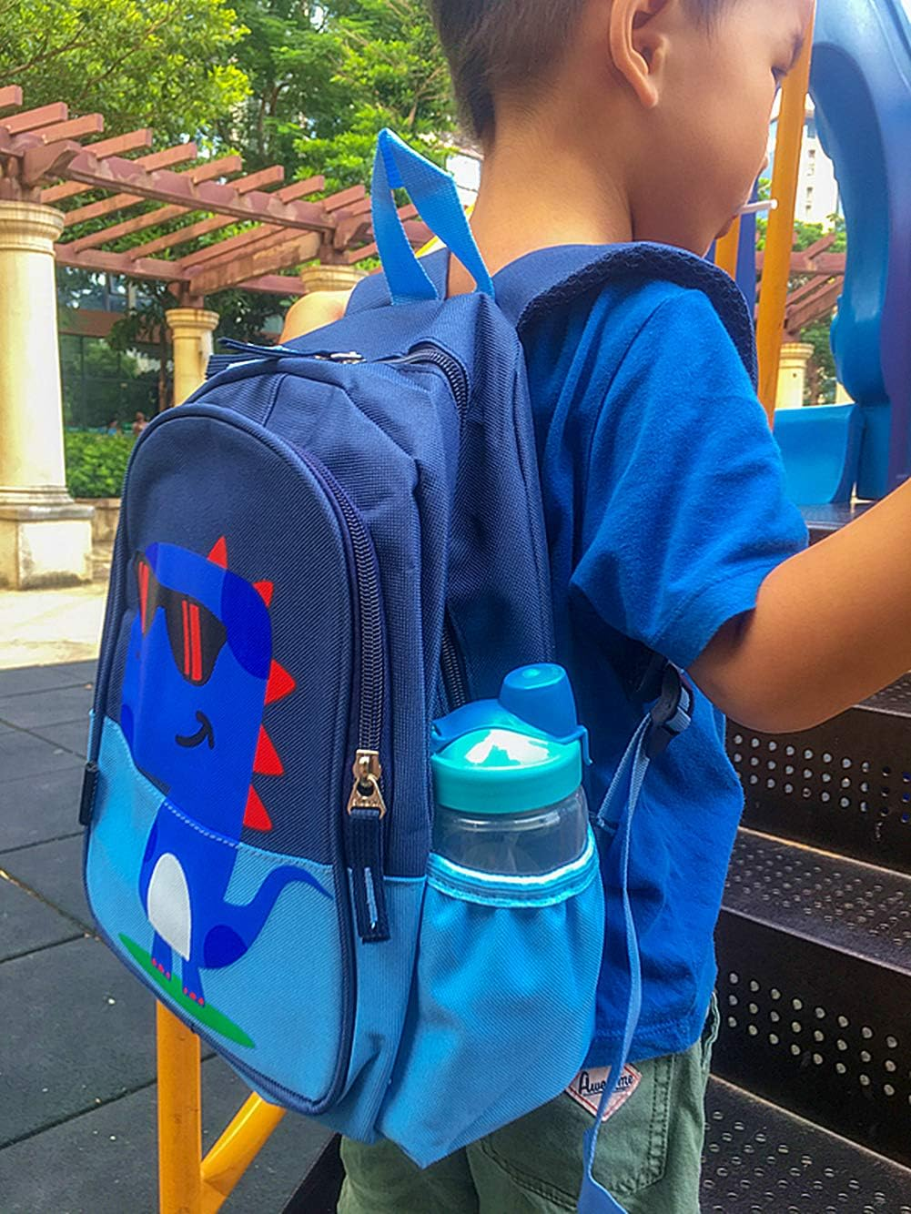POWOFUN Kids Toddler Preschool Travel Backpack Kindergarten Cool Cute Cartoon Schoolbag Backpack Dinosaur Unicorn Backpack Bookbag for Girls Boys Baby image number 3