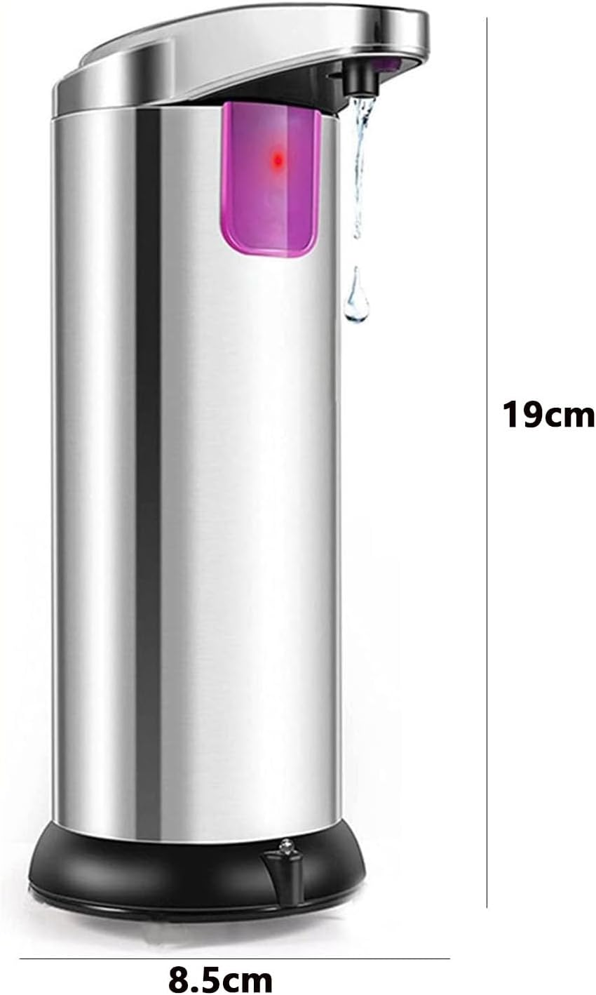 YAKESD Touch-Free Battery Operated Electric Automatic Liquid Soap Dispenser,Touchless Dish Soap Dispenser 12.5Oz/370Ml with Adjustable Volume Control Dial for Bathroom Kitchen (Not Included Battery) image number 5
