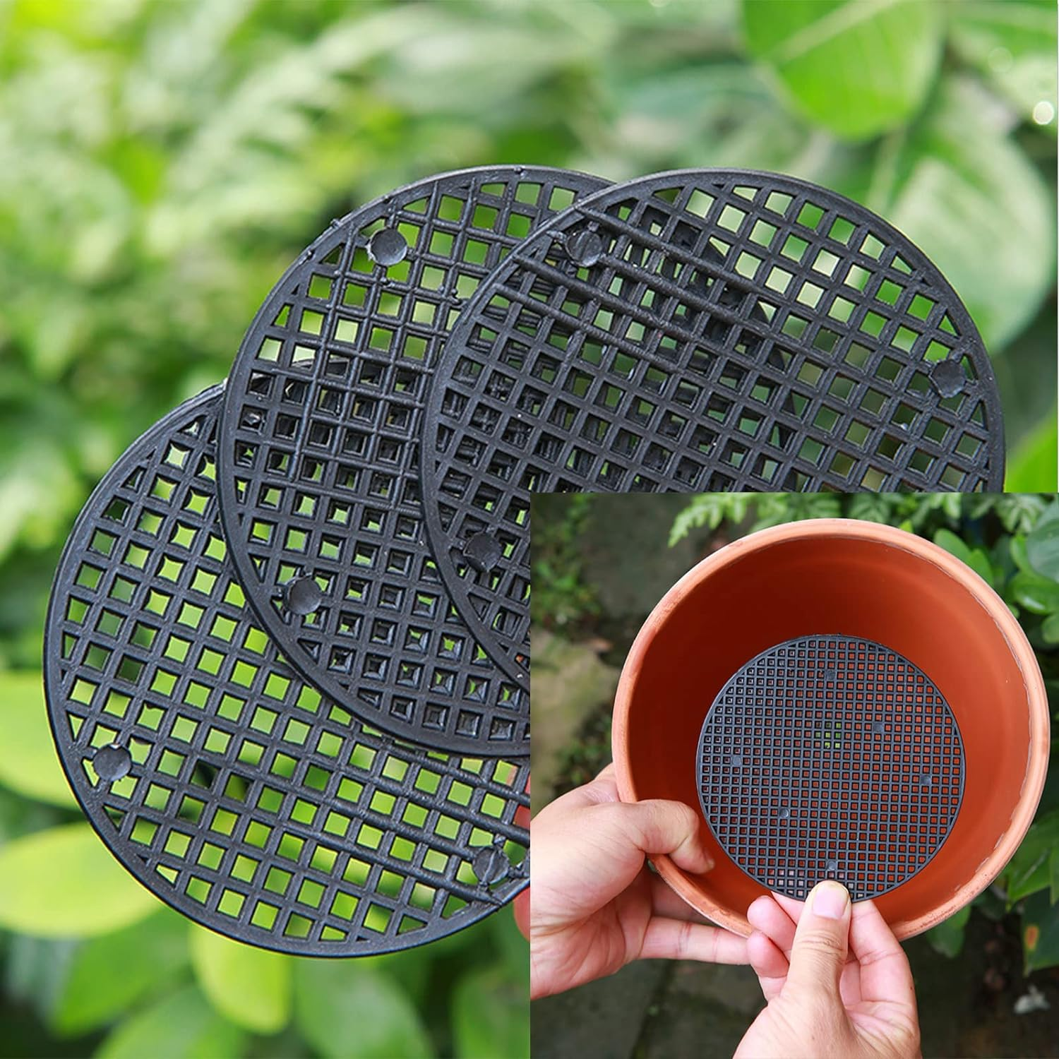 5 Pack Metal Plant Stands for Indoor Outdoor Plants, Heavy Duty Flower Pot Stands, Black Rustproof Iron Planter Holder, round Garden Container Plant Rack, Potted Plant Shelf for Garden Home Corner image number 1