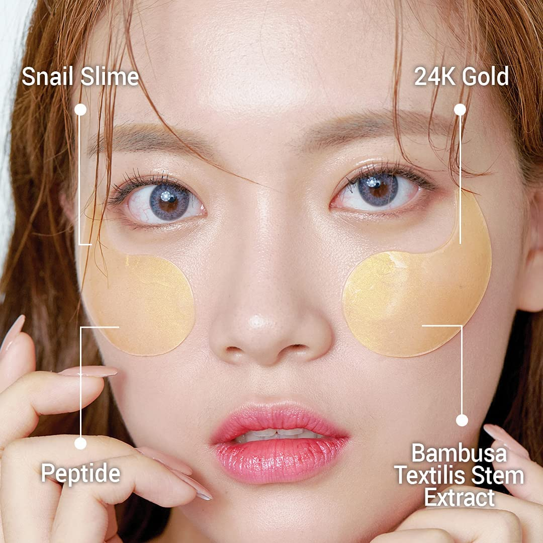 Mizon Multi Function Formula Snail Repair Intensive Gold Eye Gel 60 Patches image number 3