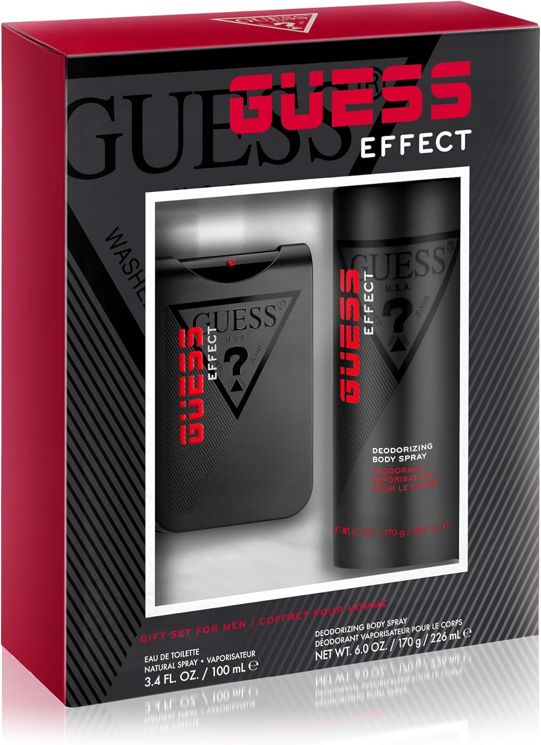 Guess Effect by Guess for Men - 2 Pc Gift Set 3.4Oz EDT Spray, 6Oz Body Spray image number 3