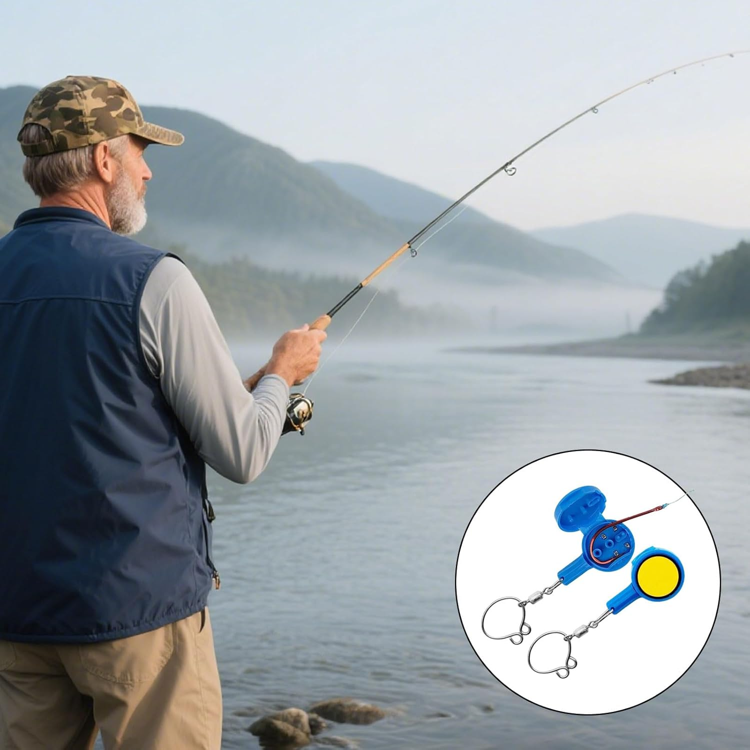 BGENHPON Fishing Knot Tying Tool for Anglers with Nail Knot Feature | Easy to Use Fishing Tackle Accessories | Protect Hands from Sharp Fish Hooks | Ideal for Ice Fly Fishing