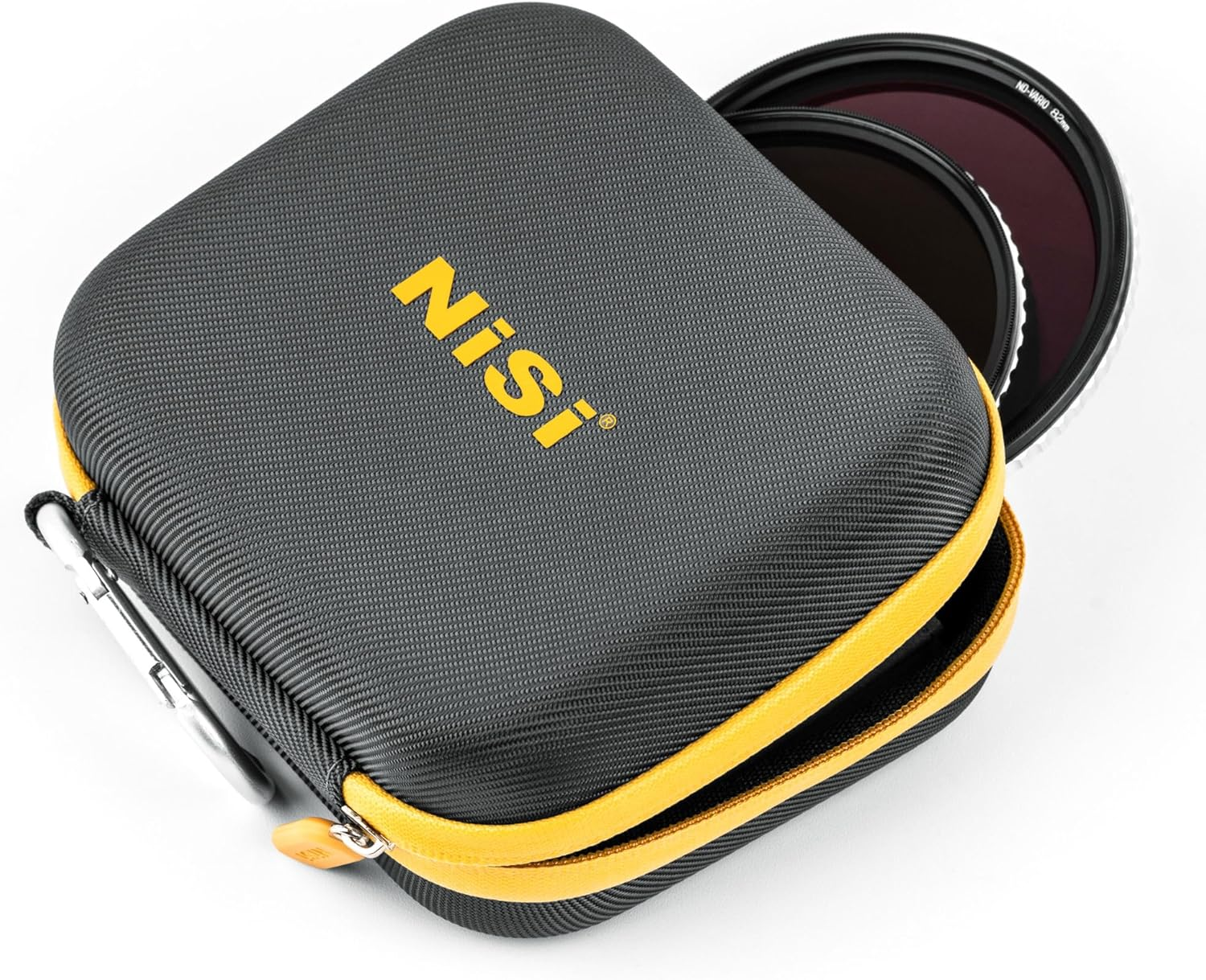 Nisi - Caddy II Circular Filter Case, Portable and Lightweight Camera Lens Pouch for 8 Filters, Fits up to 95Mm, Waterproof and Shockproof, Larger Opening Lens Bag, Caddy Case with Metal Hanging Clip image number 4