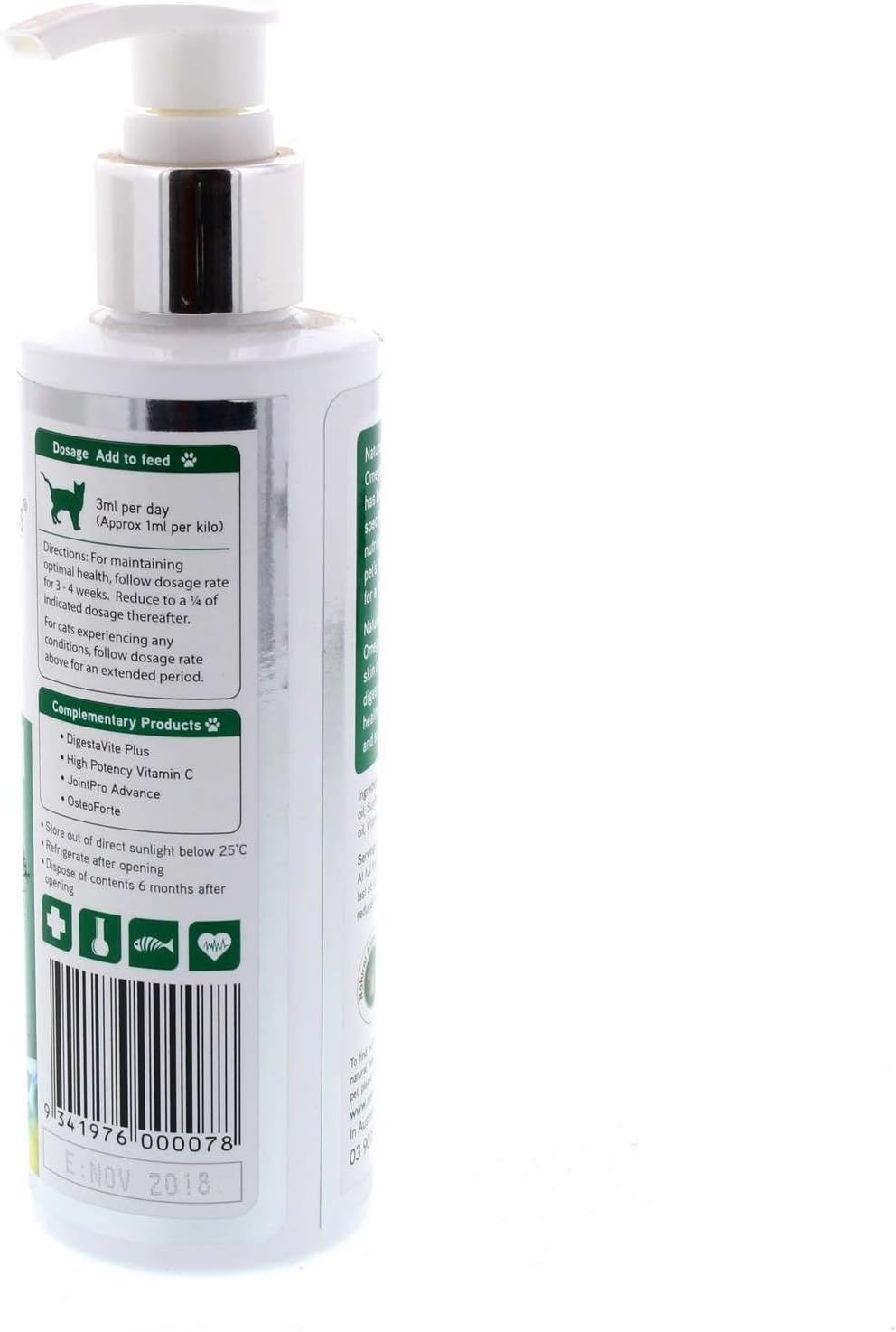 NAS CAT OMEGA OIL 200ML (NASO1000)