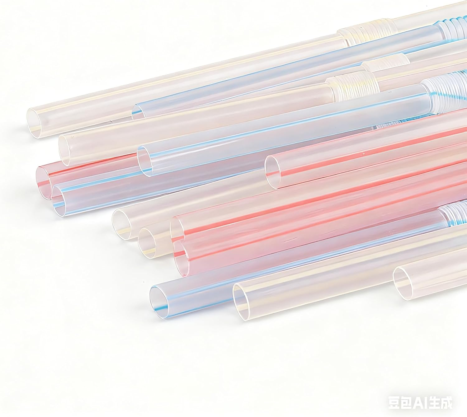 Reusable Drinking Straws, 150 PCS 21Cm Long Multiple Colors Stripes Straws - Suitable for Various Drinks, Juice, Milk, Tea, Daily Use (Multicolor B-150Count)