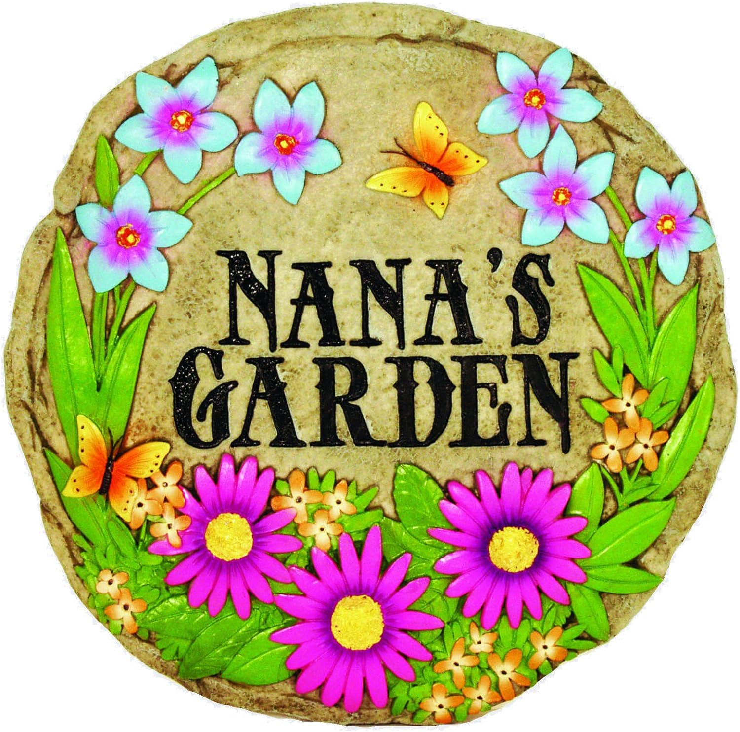 Spoontiques - Garden D&eacute;cor - Nana'S Garden Stepping Stone - Decorative Stone for Garden - Resin image number 2