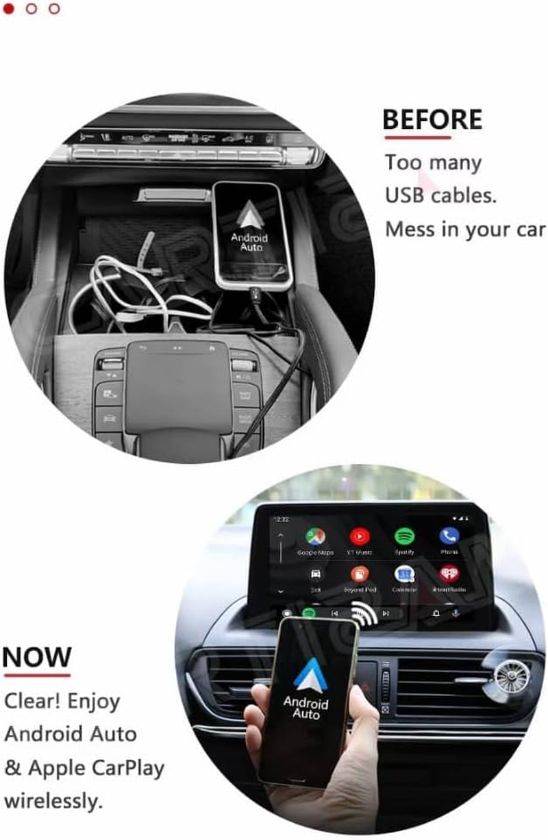 Smart World Company Cartizan CP-AA Carplay Wireless Dongle Adapter 2 In1 Android Auto and Apple Carplay image number 2