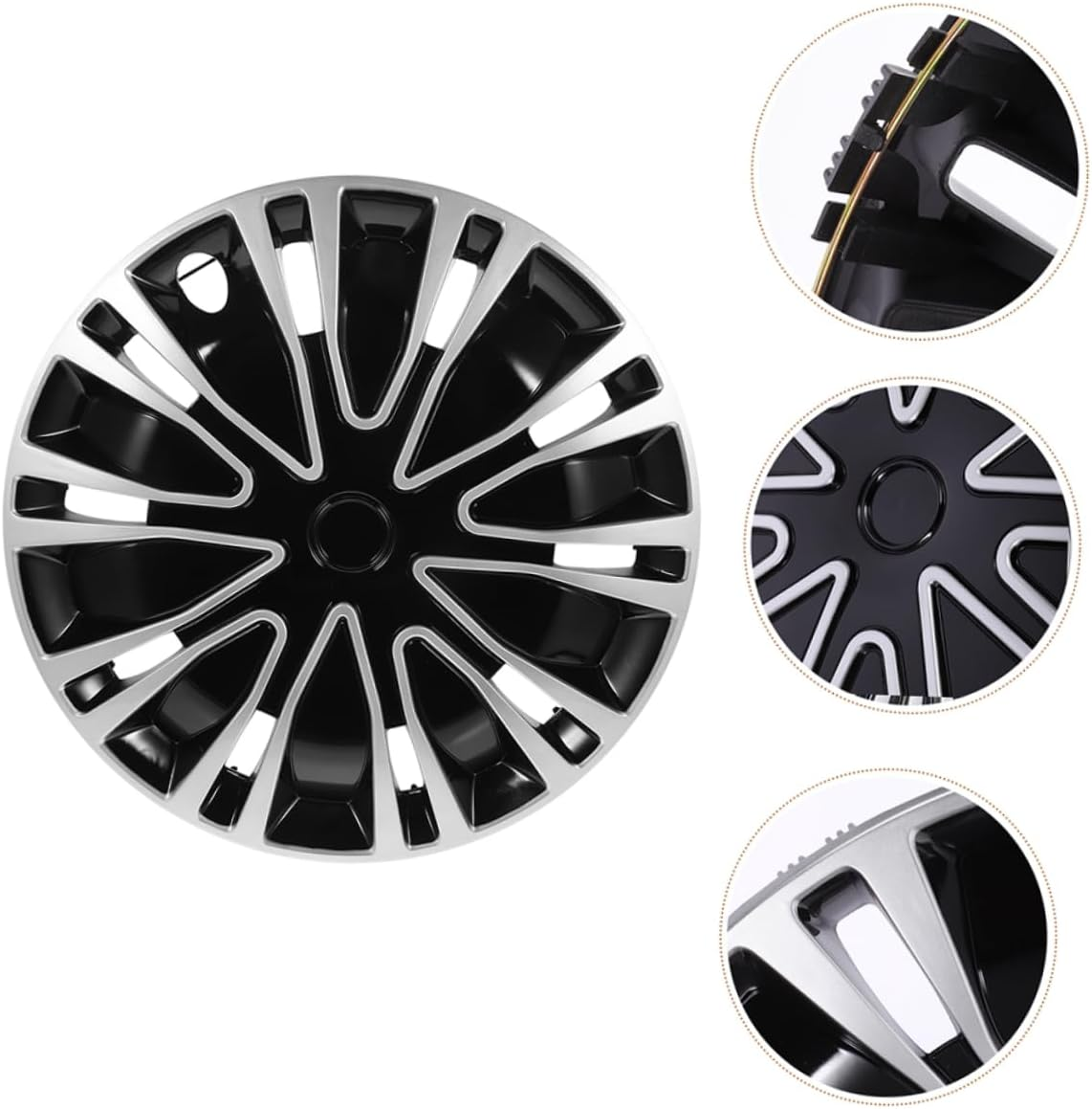 VINTORKY 2Pcs Wheel Rim Cover Hubcap Decoration for Cars Automotive Hubcaps Decorative Design for Spare Wheel Cover image number 5