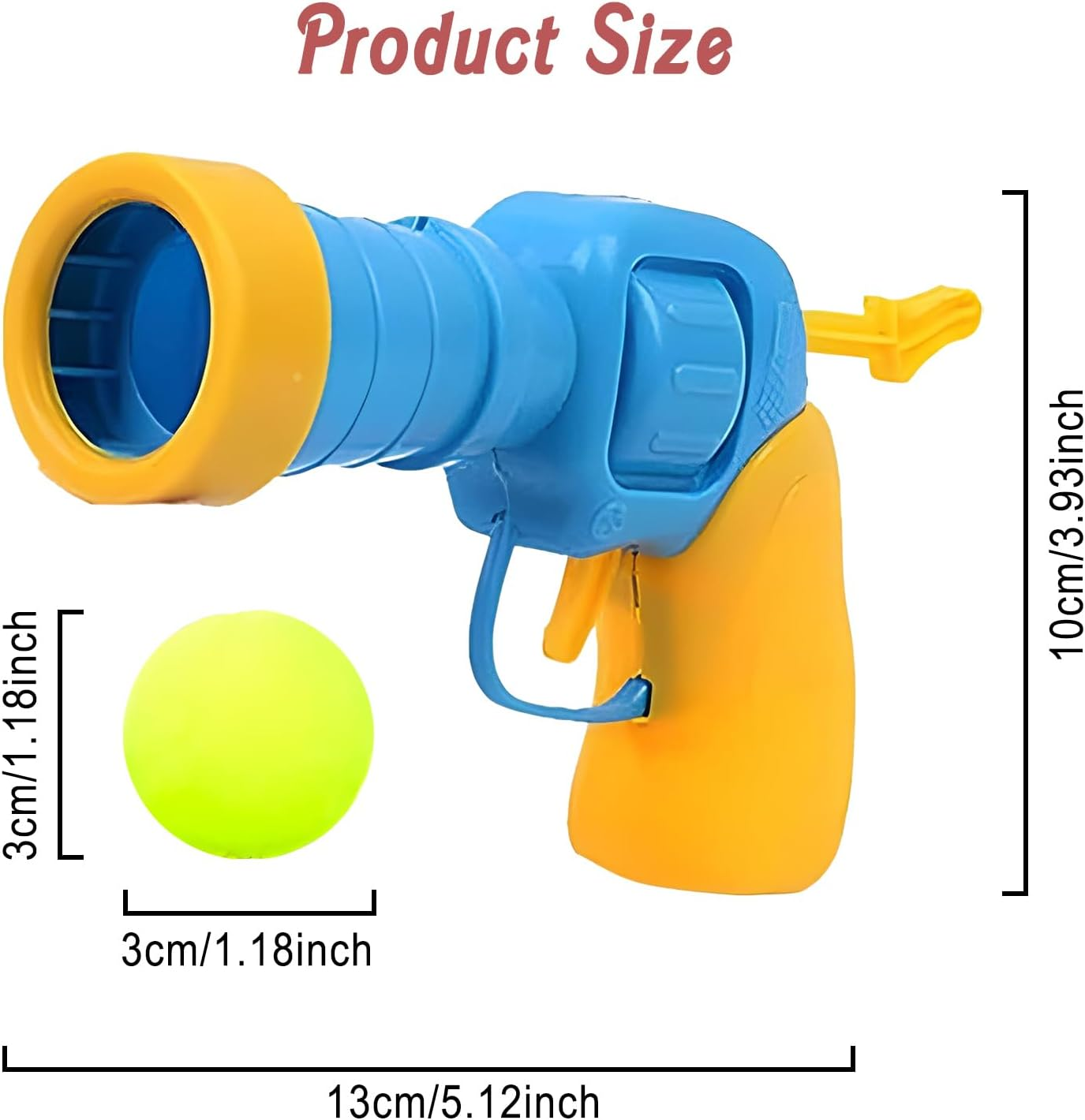 Oundarm 100PCS 1.2"/3Cm Cat Toy Balls and 1 Cat Ball Toy Launcher Colorful Cat Plush Ball Toy Interactive Cat Toy Plush Toy Balls for Cat image number 2