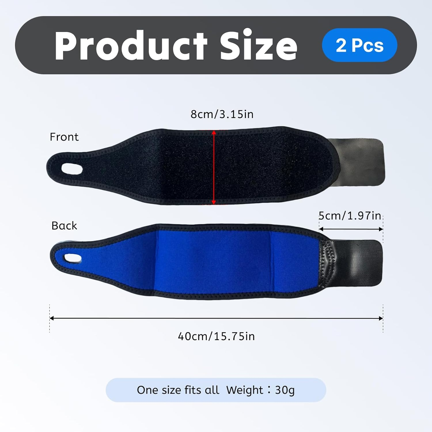 2 Pcs Premium Wrist Braces Adjustable Compression Support for Tendonitis, Carpal Tunnel Gym Workouts. Breathable Neoprene Stabilizers for Pain Relief Fits Men Women Black image number 5