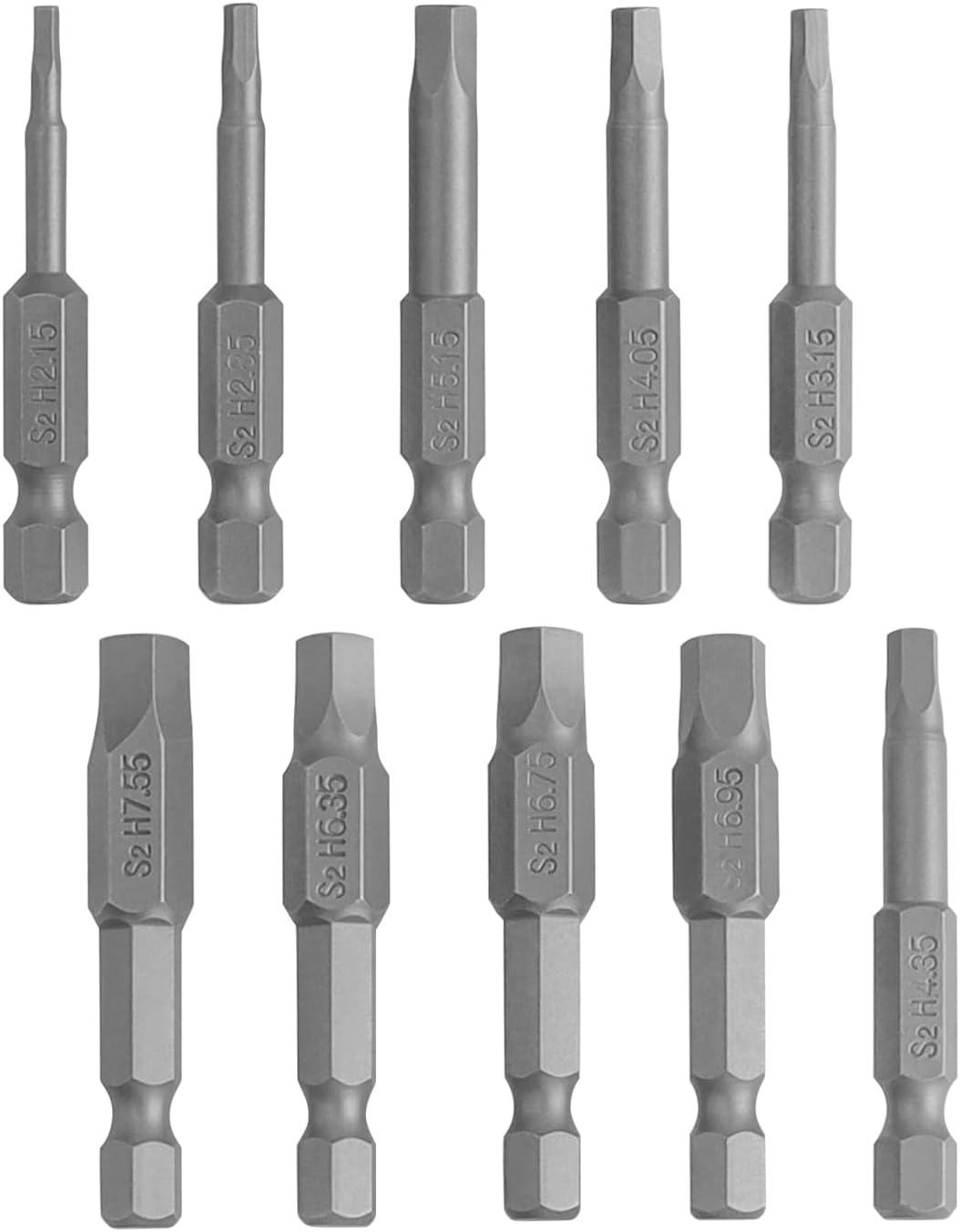 Bestgle 10 Pcs Magnetic Pentagon Head Screwdriver Bits Set 1/4 Inch Hex Shank Security Tamper Proof Pentagonal Screwdriver Bit 5 Sided Screw Driver Drill Bits, 50Mm image number 2