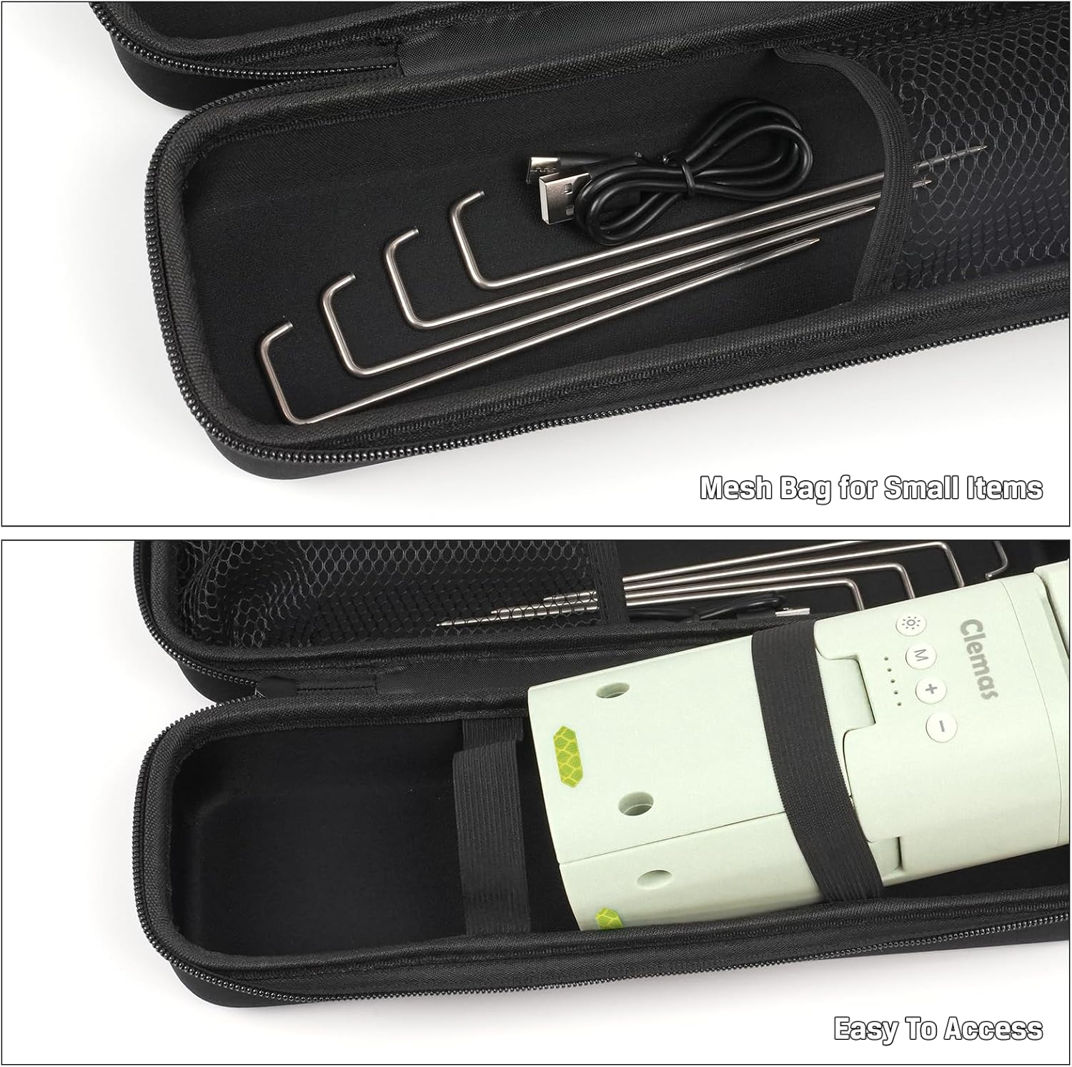 Clemas Storage Case for Clemas, Bougerv, Sakerplus, and DUSKTEC Telescopic Camping Light and Led Multifunction Magnetic Lanterns, Rechargeable Outdoor Camping Lantern Bag-(Box Only) image number 3