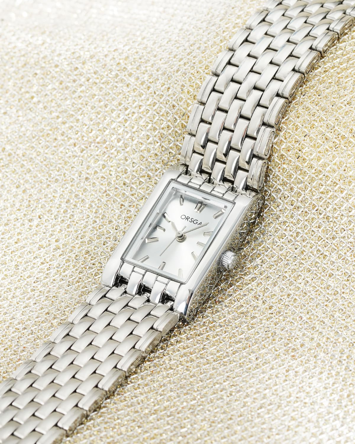 CIVO Ladies Watches for Women Square Waterproof Stainless Steel Analog Quartz Wrist Watch Small Fashion Elegant - C Silver image number 2