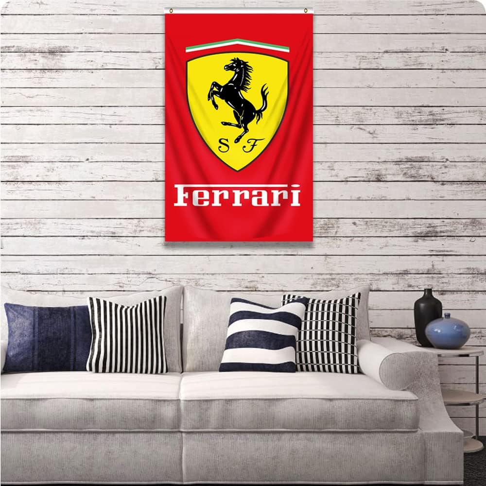 Kasflag Racing Flag Banner Vertical (3X5 Feet, Heavy Duty, Durable 150D Polyester) Brass Grommets Banner for Outdoor Room Man Cave/Garage image number 5