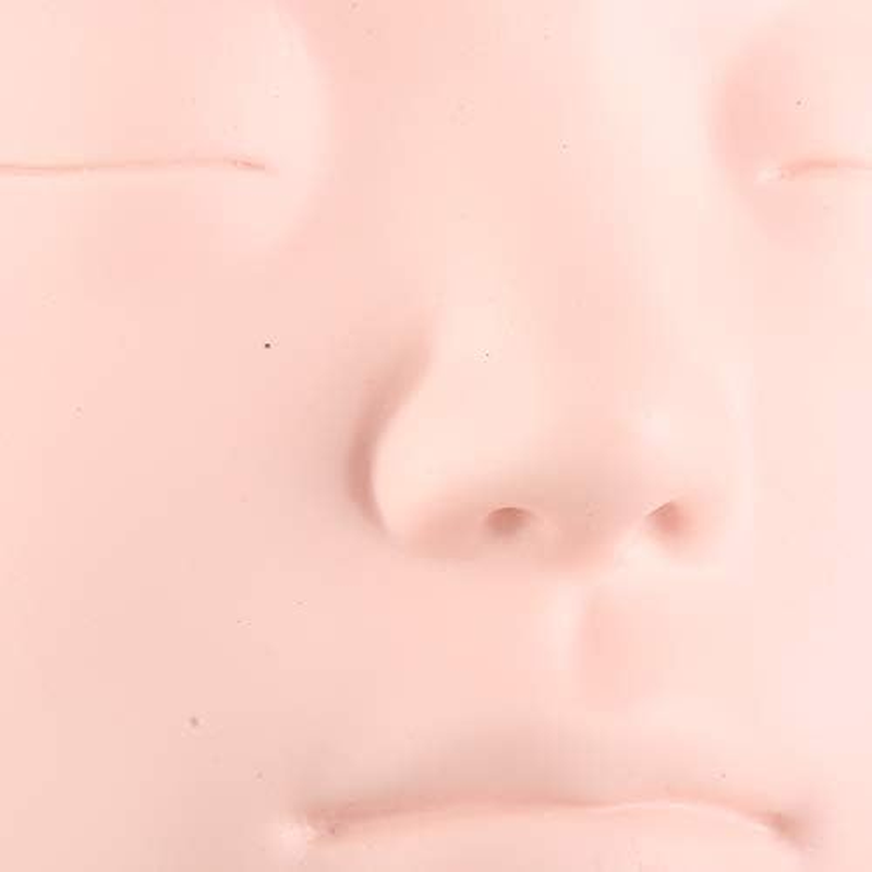 Mannequin Head, 21.3In PVC Manikin Head Mannequins with Shoulder Life Size Multi Function Soft Mannequin Head Model for Makeup, Hairdressers, Massage Practice, Eyelash Extensions image number 2