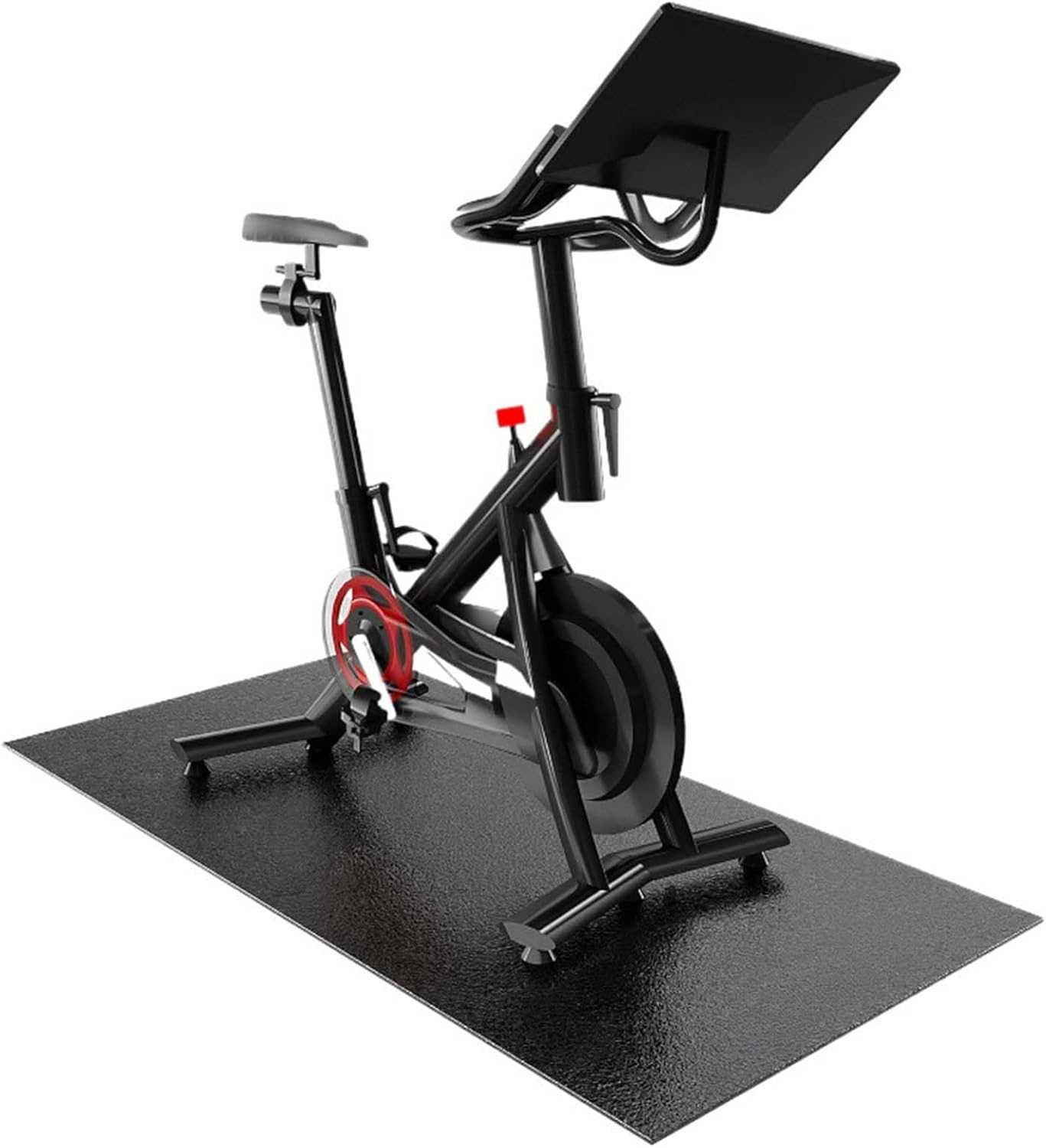 Exercise Equipment Mat | Bike Trainer Elliptical Treadmill Mat | Walking Pad Treadmill | 55L*27W*0.23Th | Bike Mat Indoor | Stationary Bike Mat | Exercise Gym Pad Floor image number 5